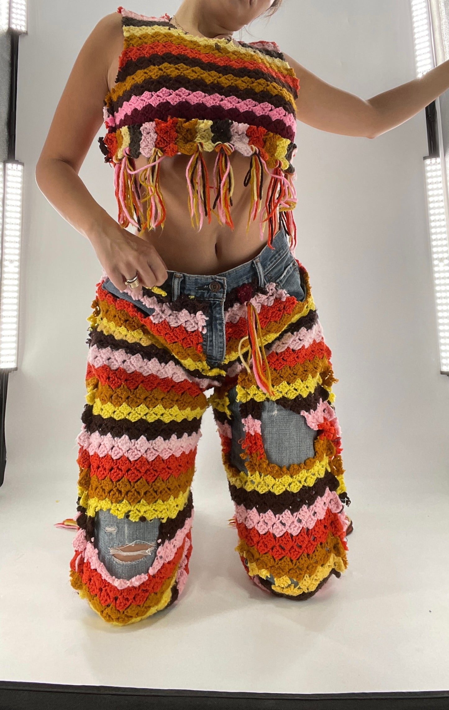 CUSTOM Handmade Raggedy Ann Crochet Levi’s