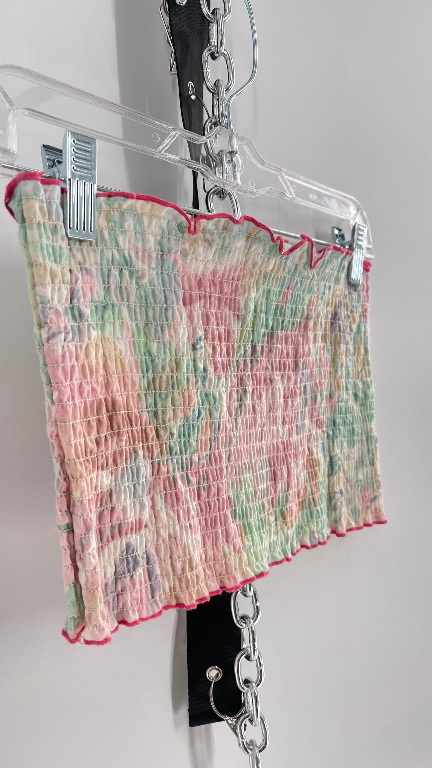 Urban Outfitters 80s Smocked Tube Top (Small)
