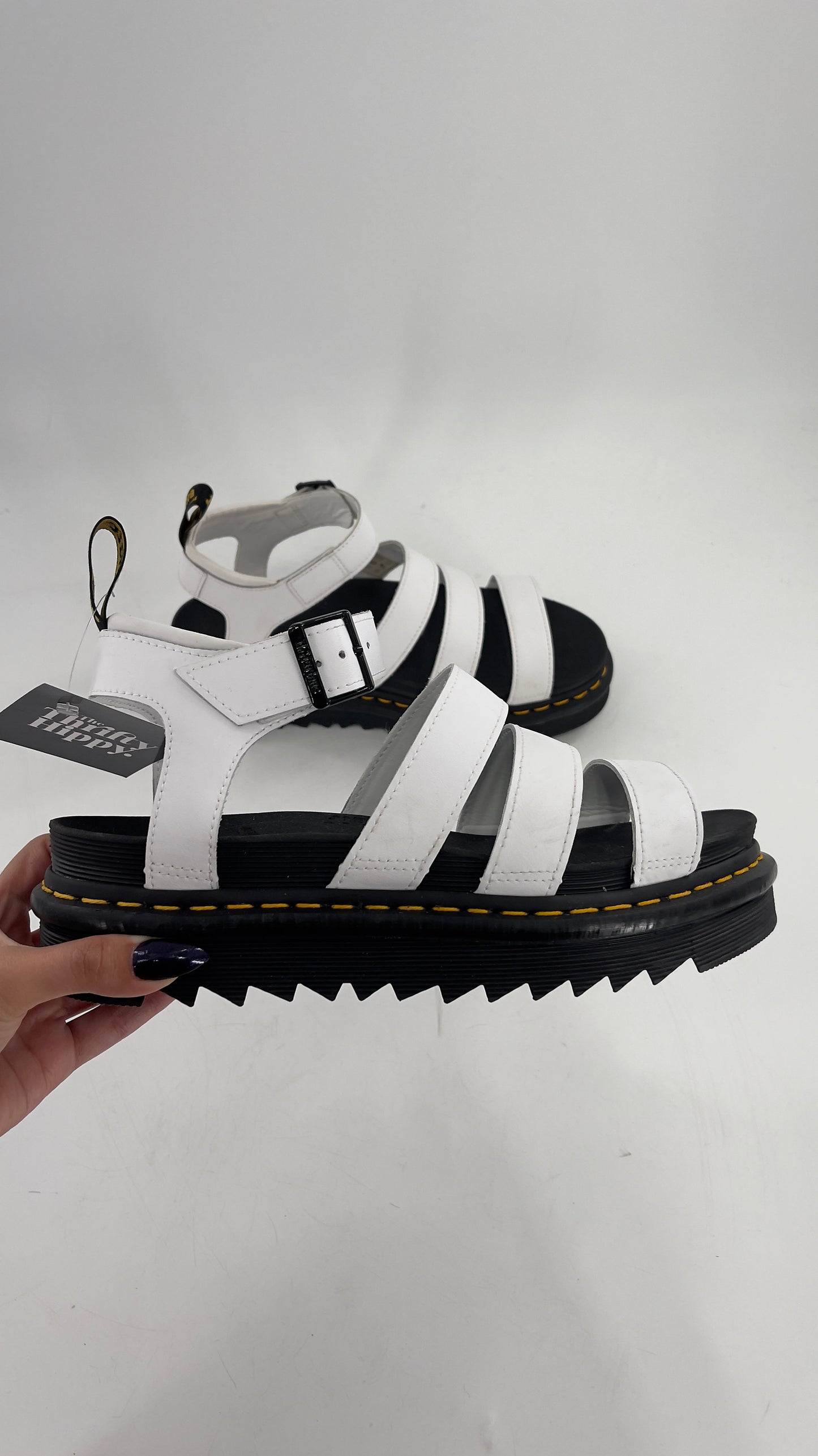 Dr. Martens White Platform Gladiators (10)