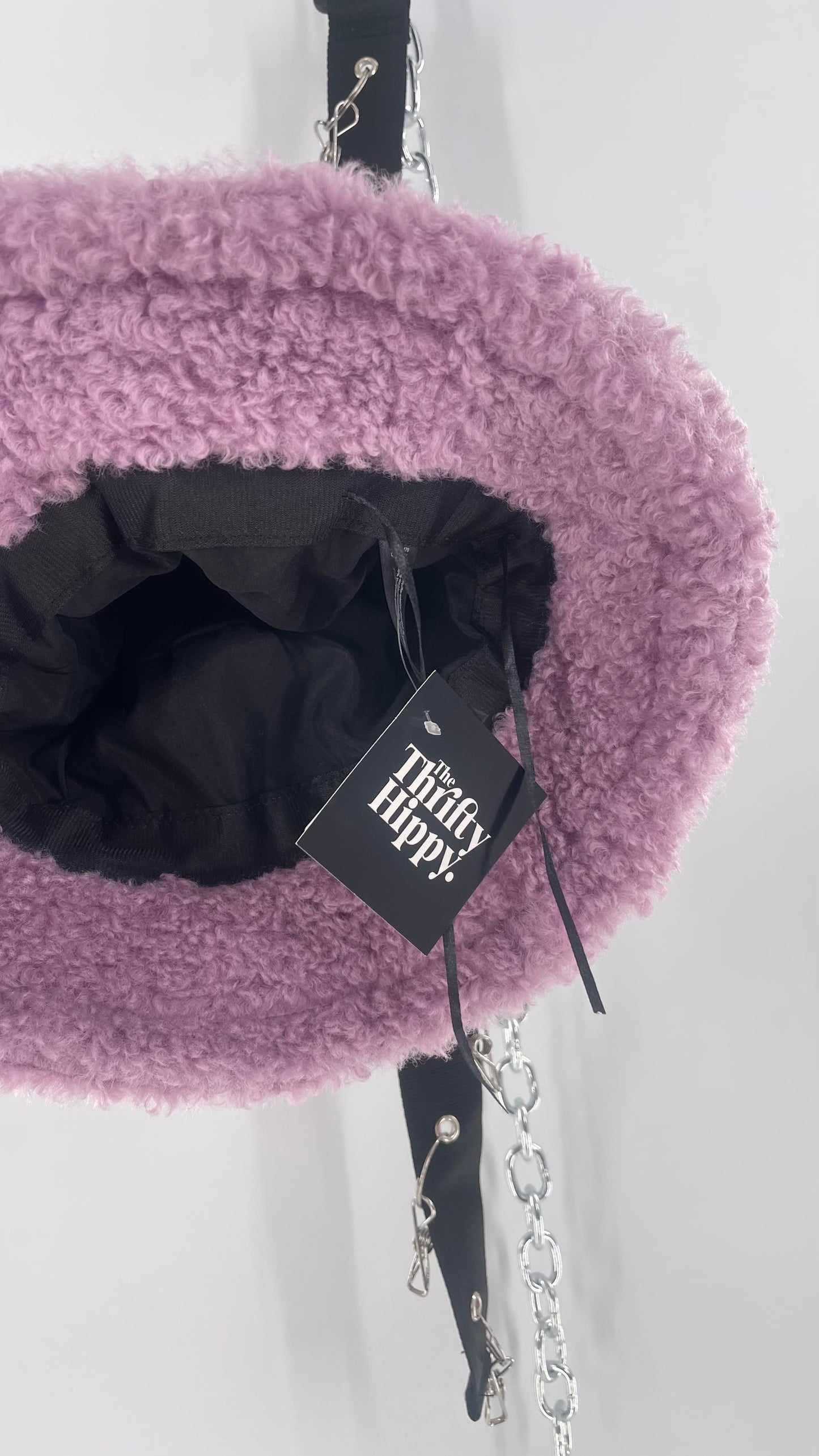 Urban Outfitters Lilac Fuzzy Bucket Hat