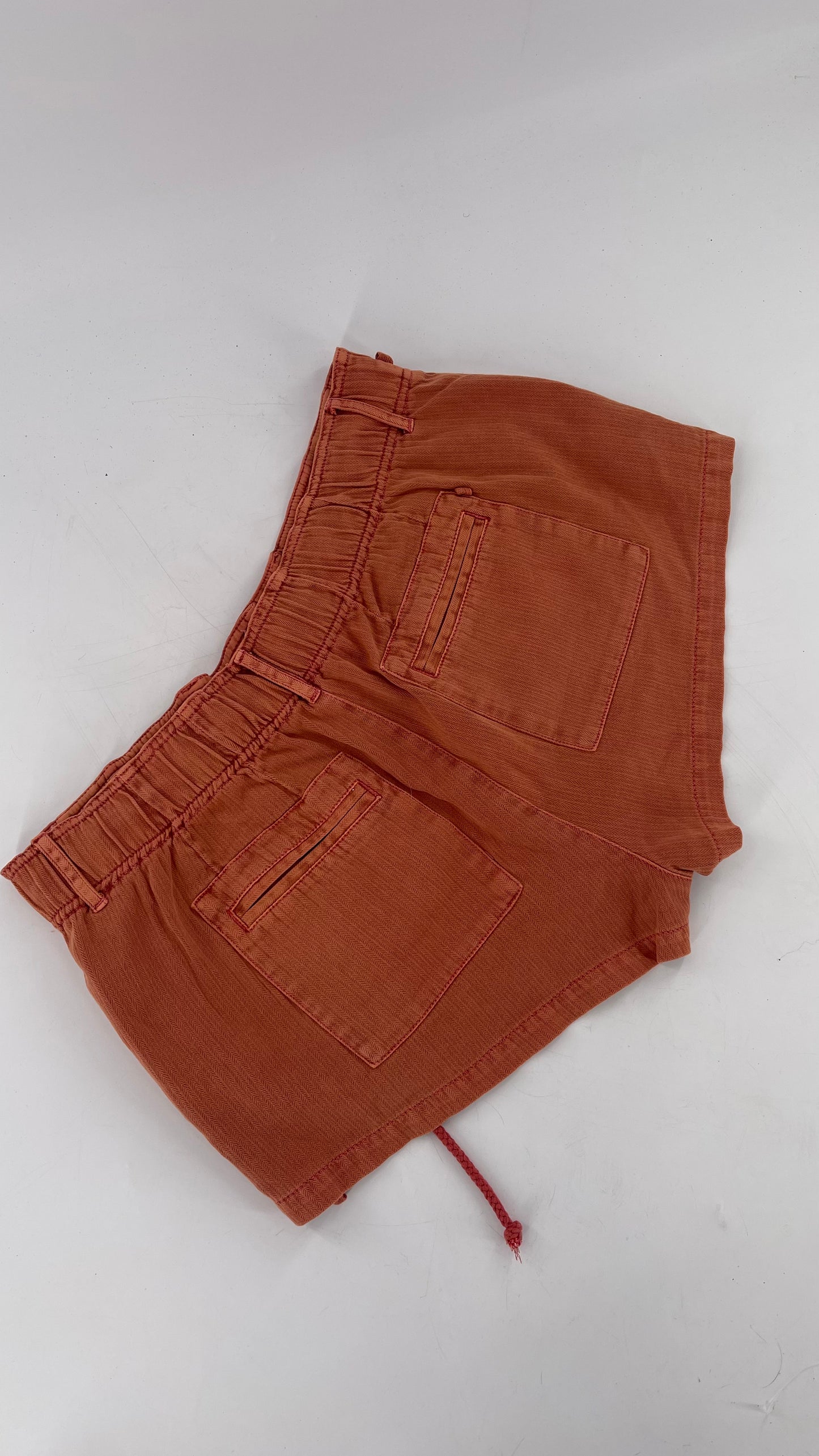 Free People Burnt Orange Cargo Booty Short (Small)