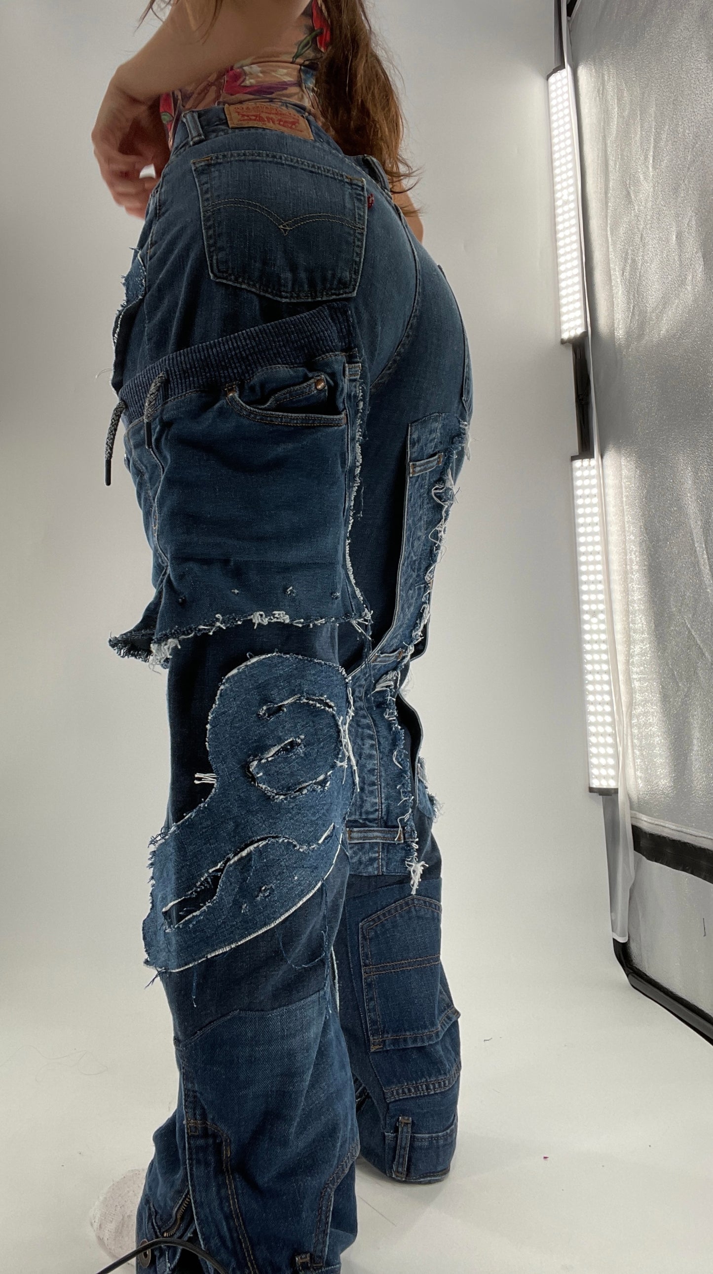 Custom - Handmade Denim Patchwork Reworked (32x32)