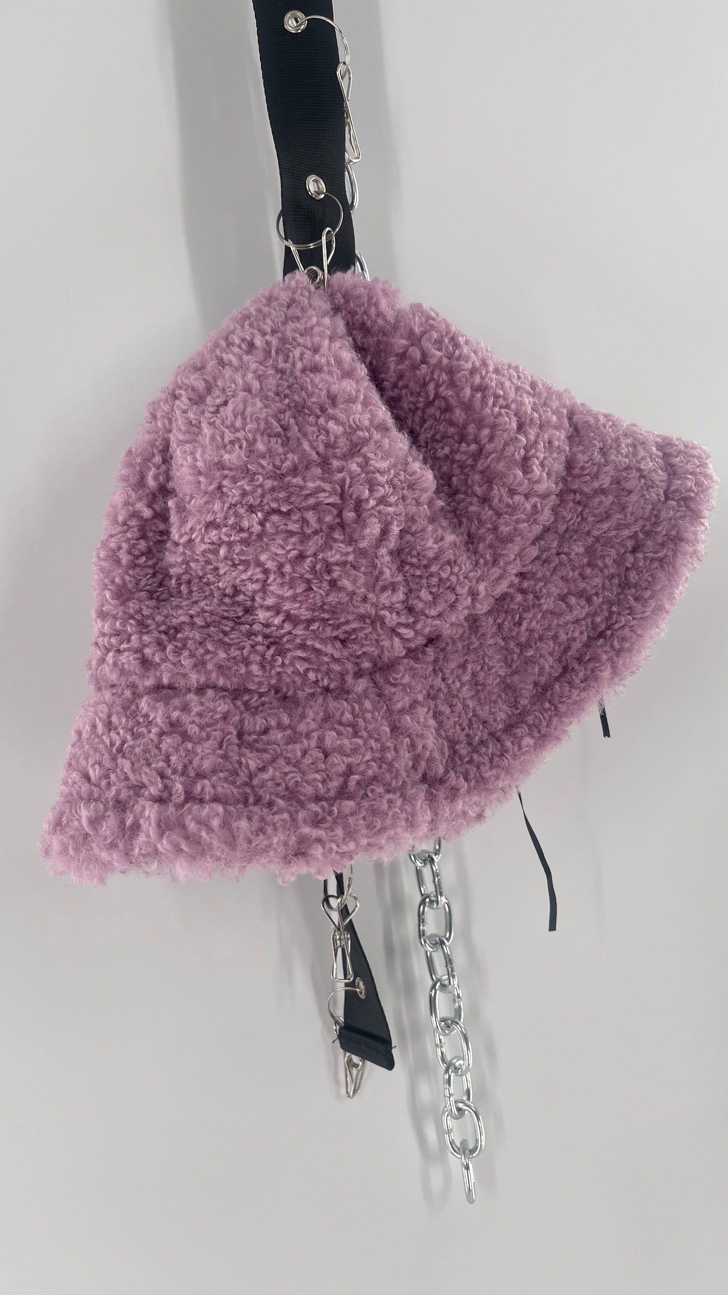 Urban Outfitters Lilac Fuzzy Bucket Hat