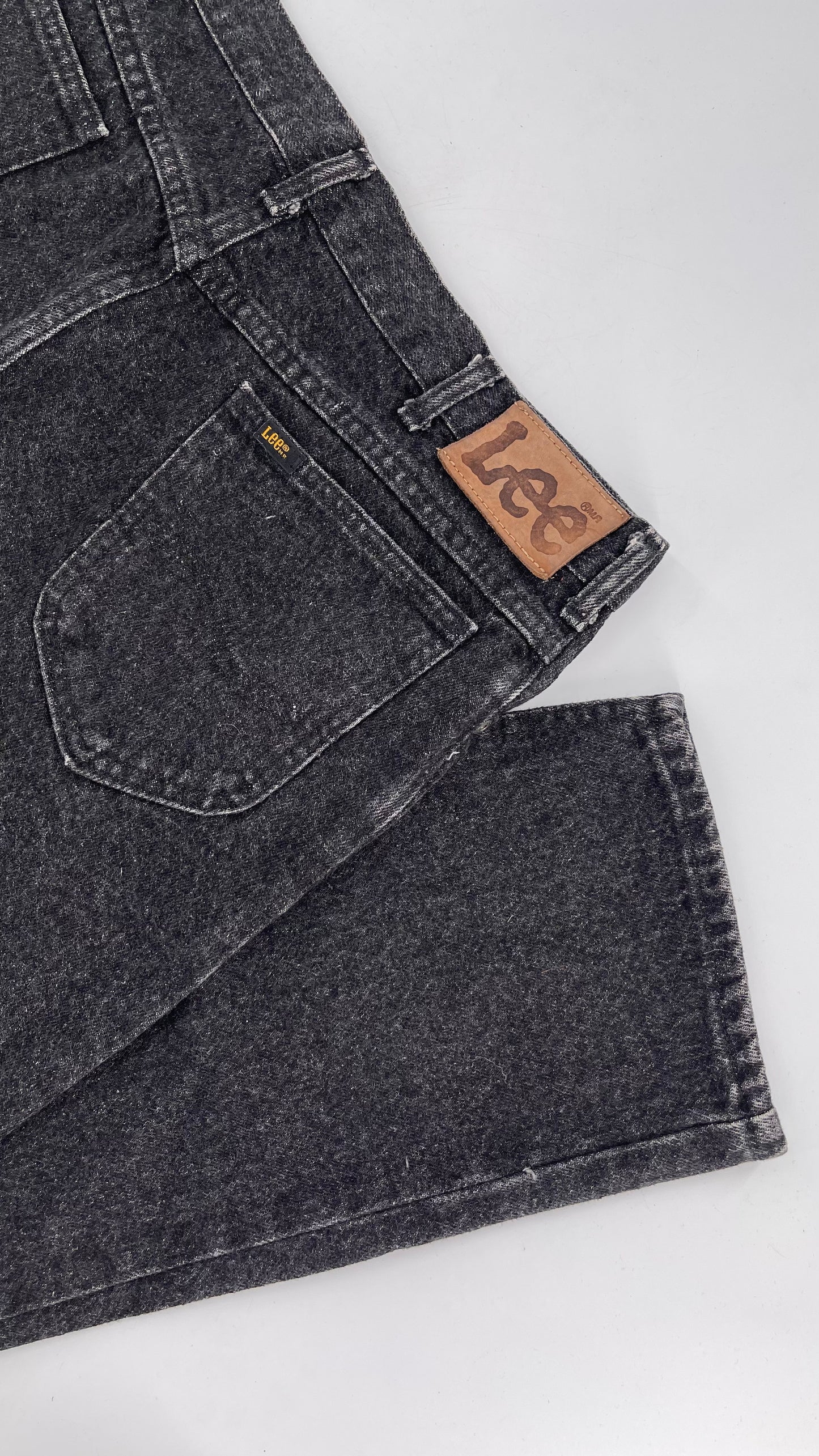 Vintage Lee Black Acid Washed Denim (38x32)