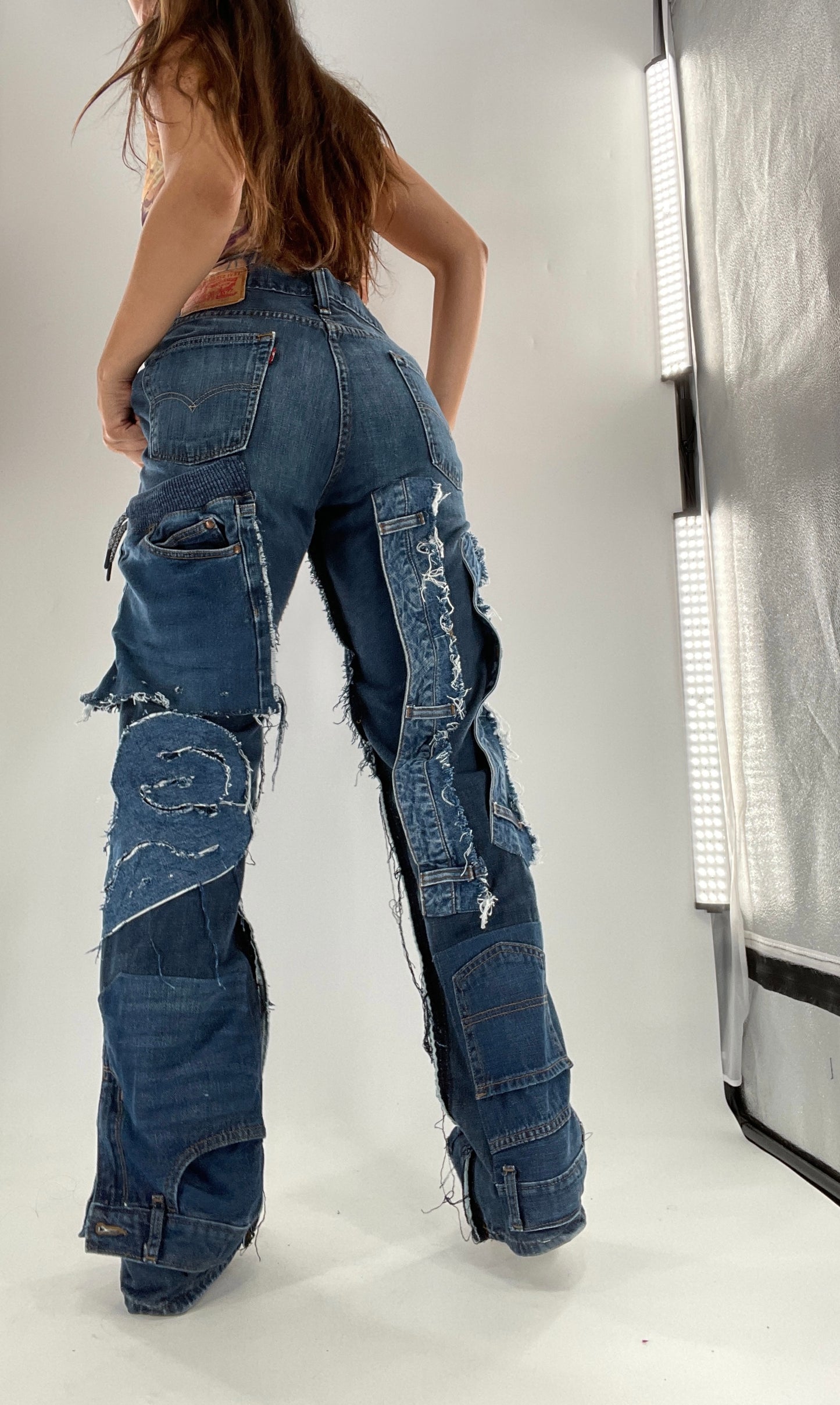 Custom - Handmade Denim Patchwork Reworked (32x32)