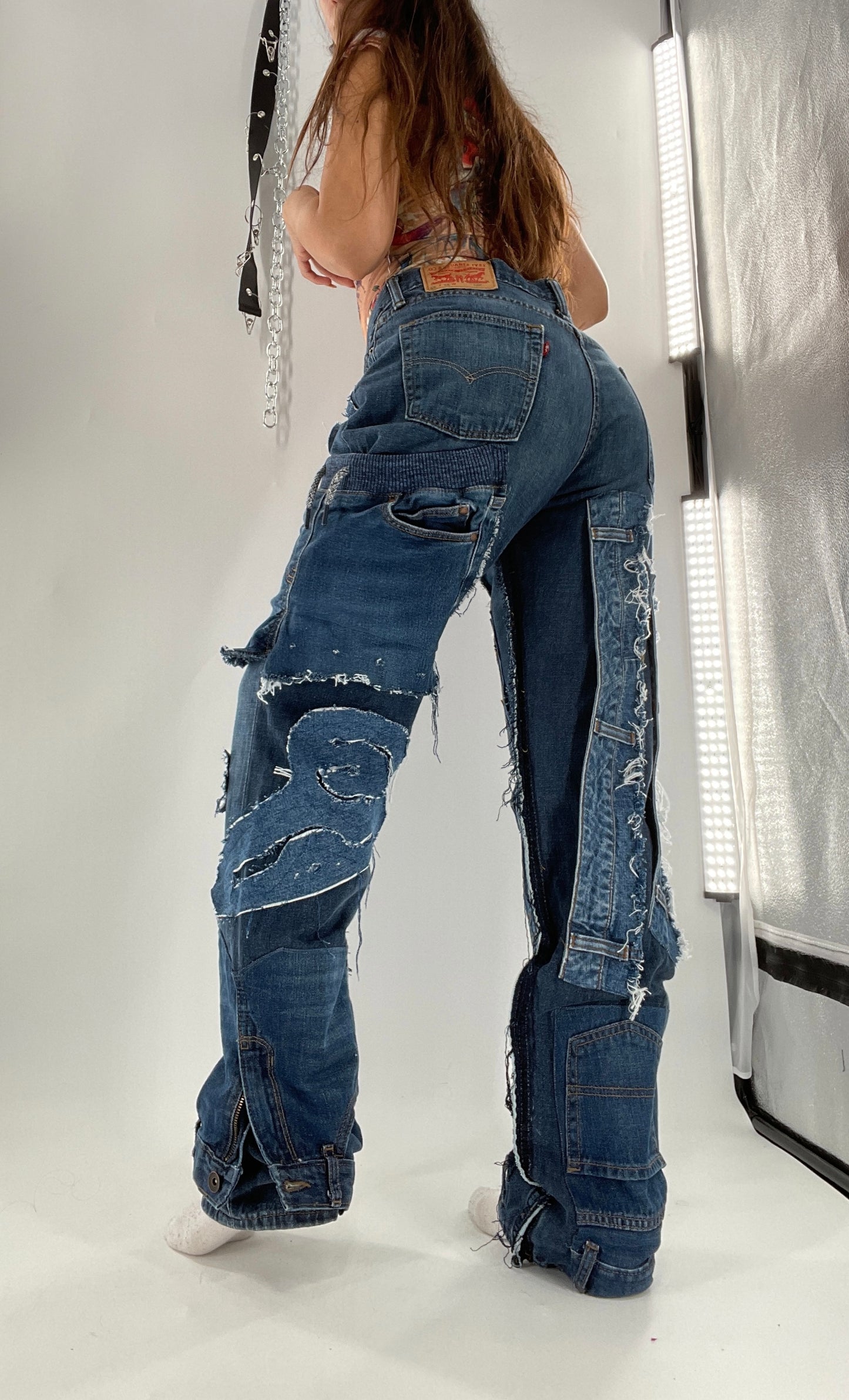 Custom - Handmade Denim Patchwork Reworked (32x32)