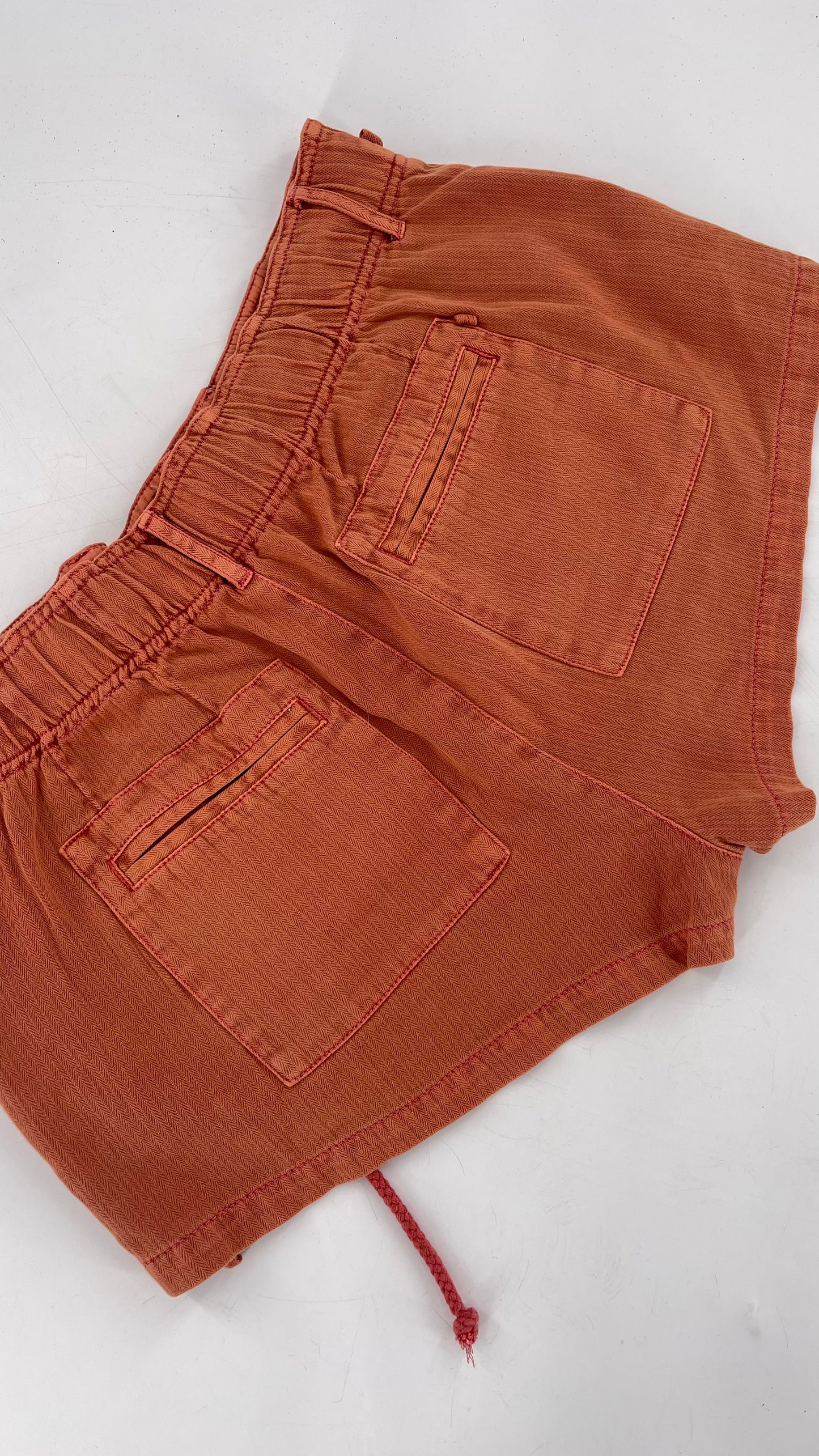 Free People Burnt Orange Cargo Booty Short (Small)