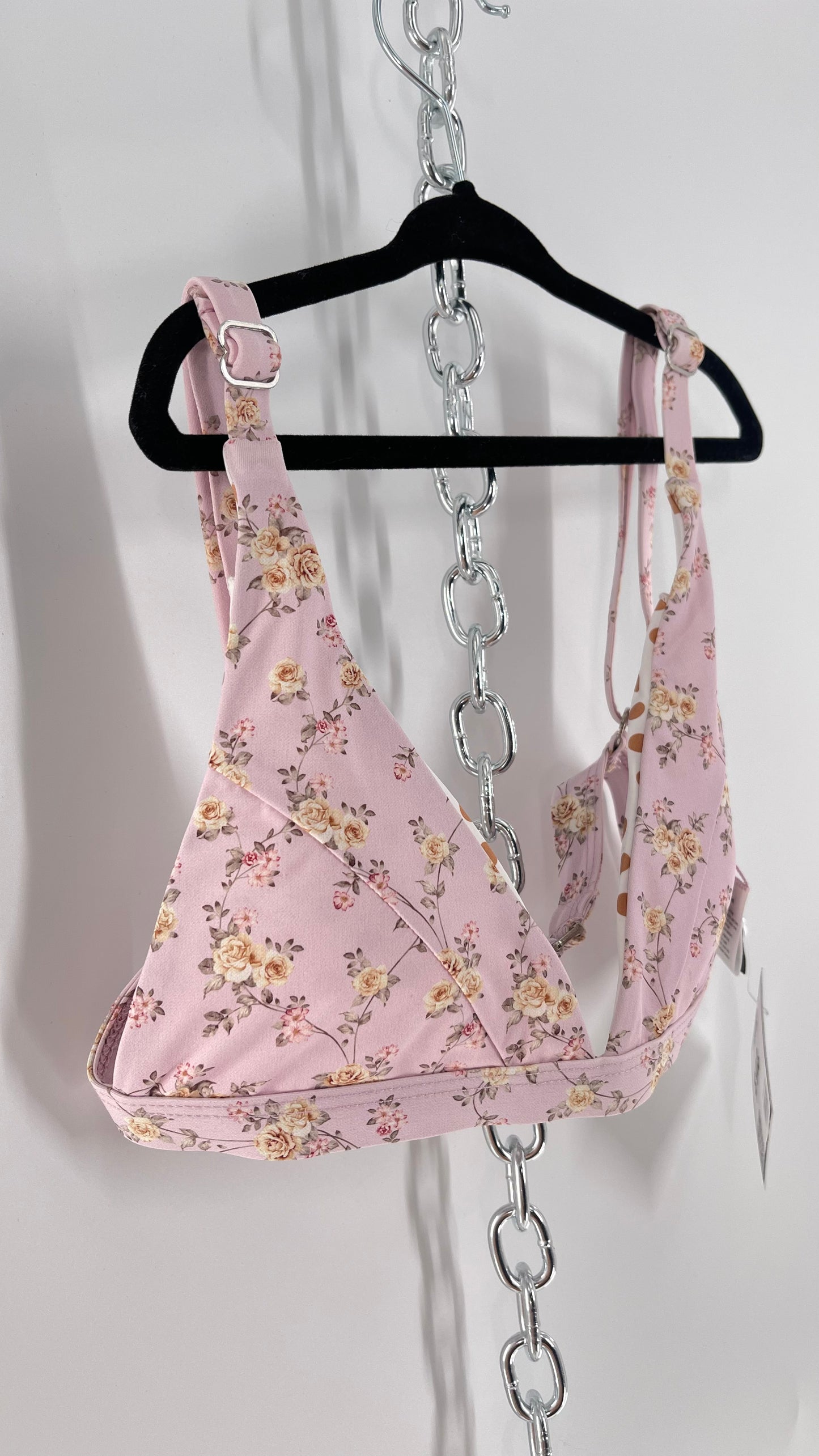 Dippin Daisy’s Blush Dainty Florals Triangle 2Piece Swimsuit (S)