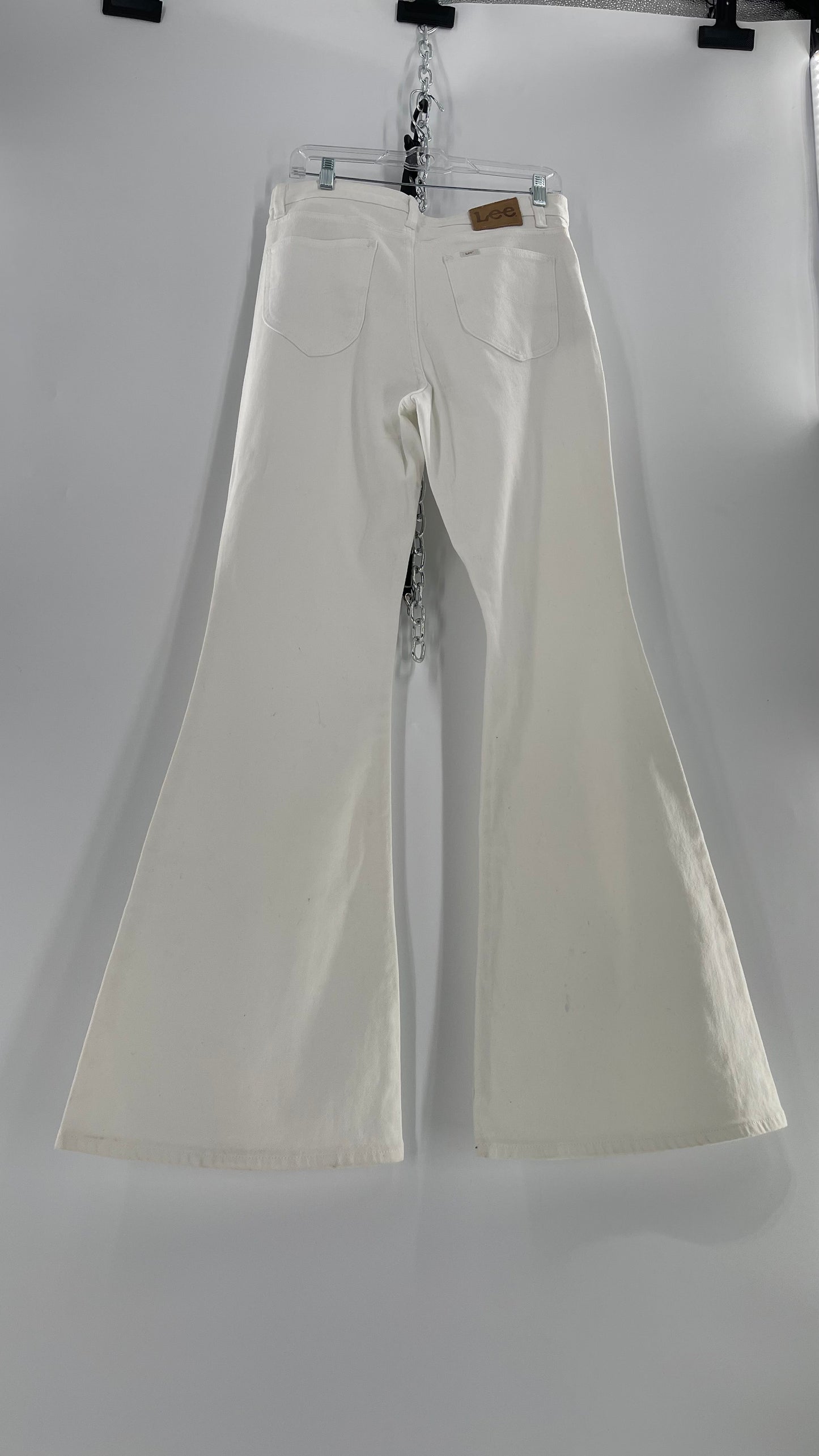 Free People X Lee White Denim Vintage Modern Flares (31)