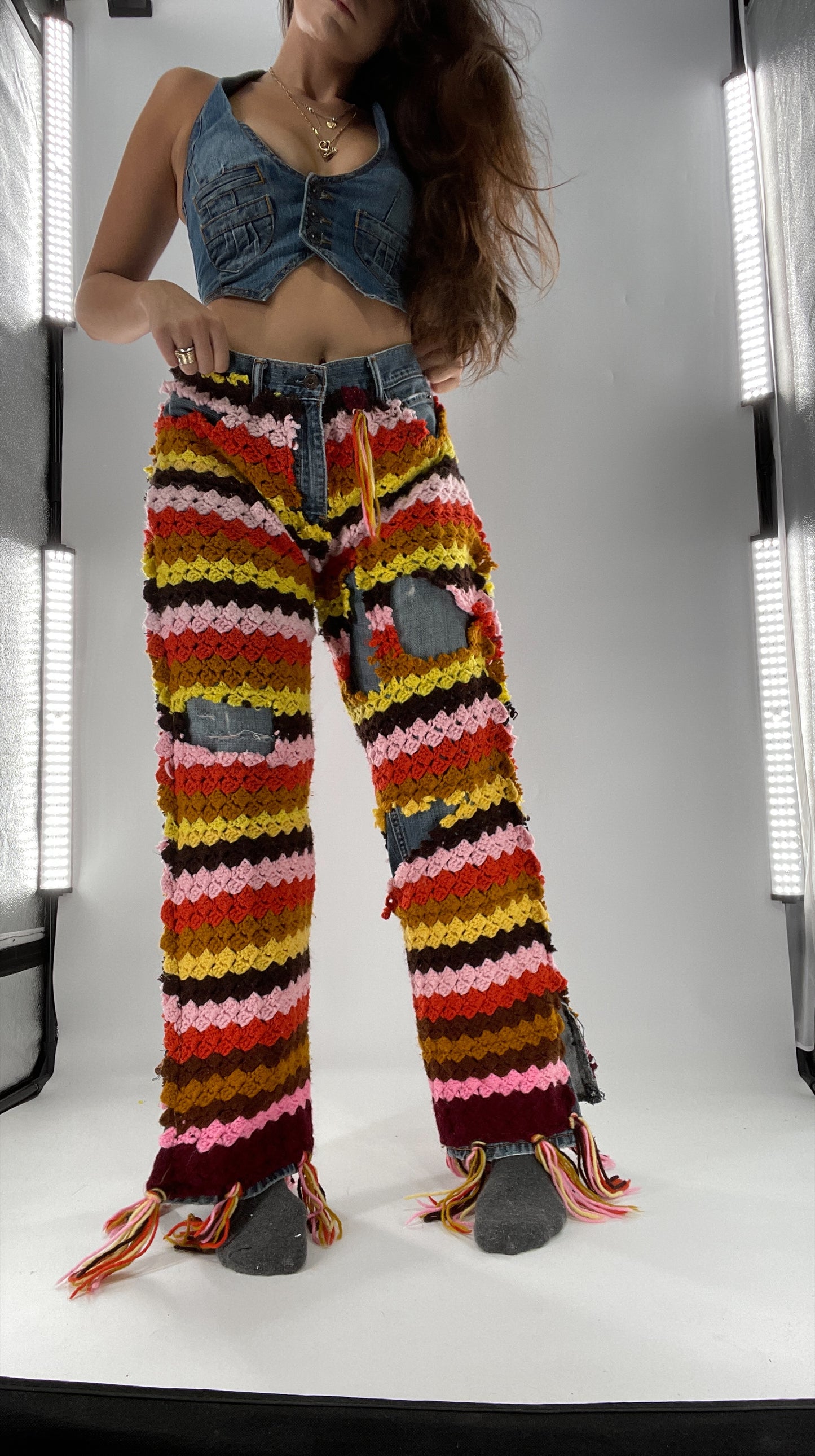 CUSTOM Handmade Raggedy Ann Crochet Levi’s