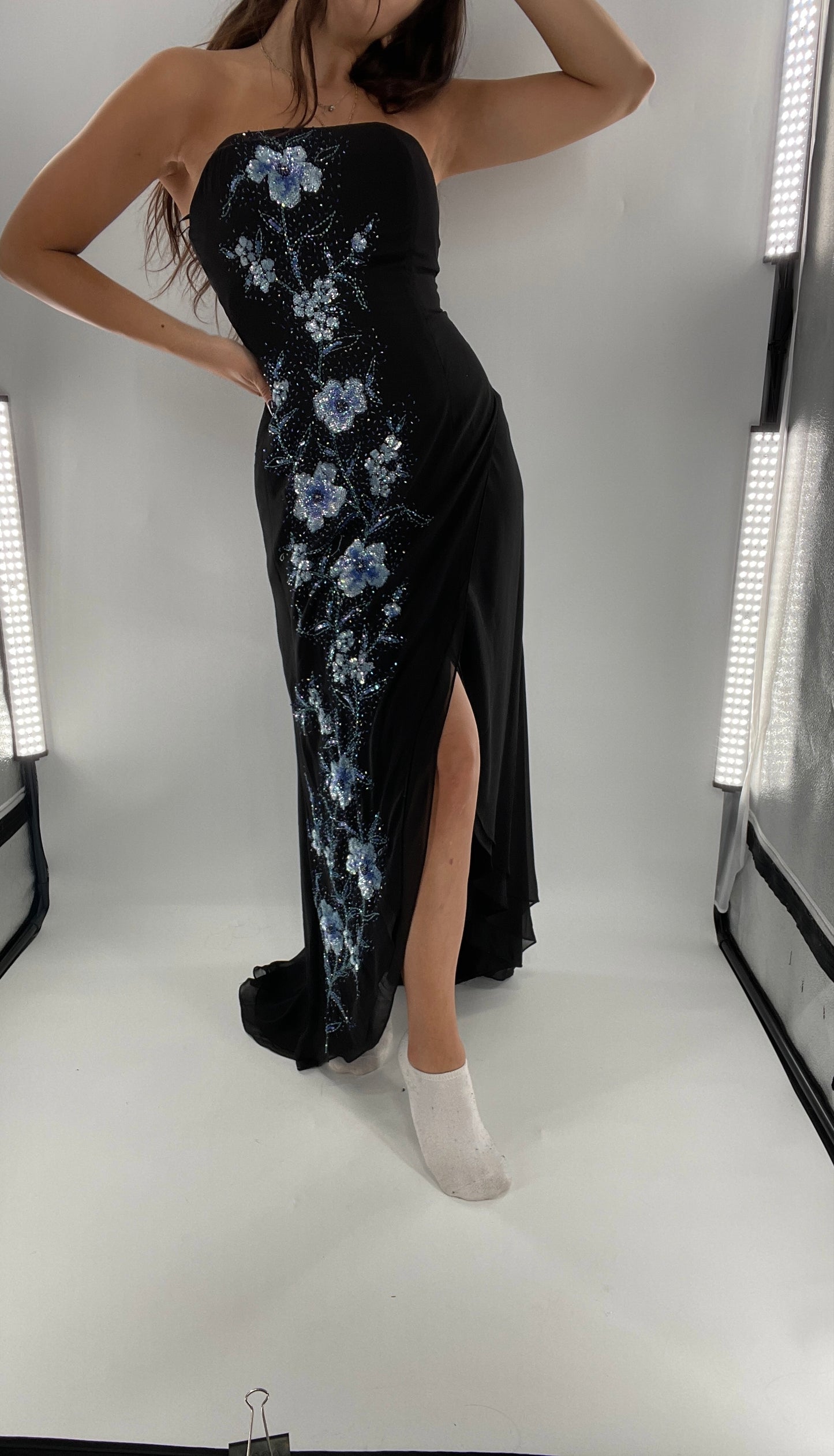 Vintage 1990s Marina Brester Beaded, Embroidered Floor Length (2)
