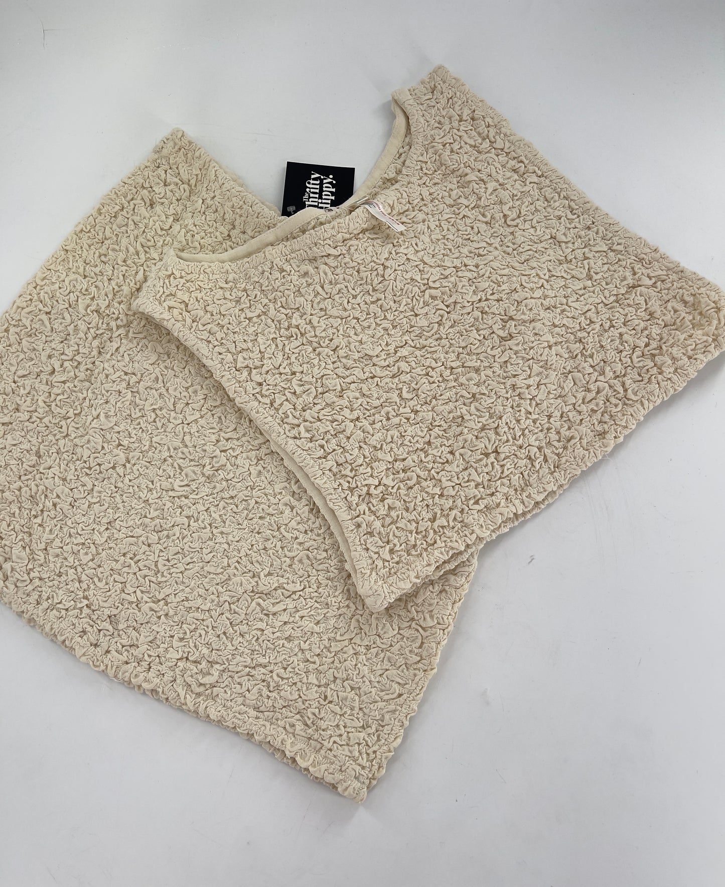Free People Crushed Cropped Tank and Mini Skirt Set (XL)