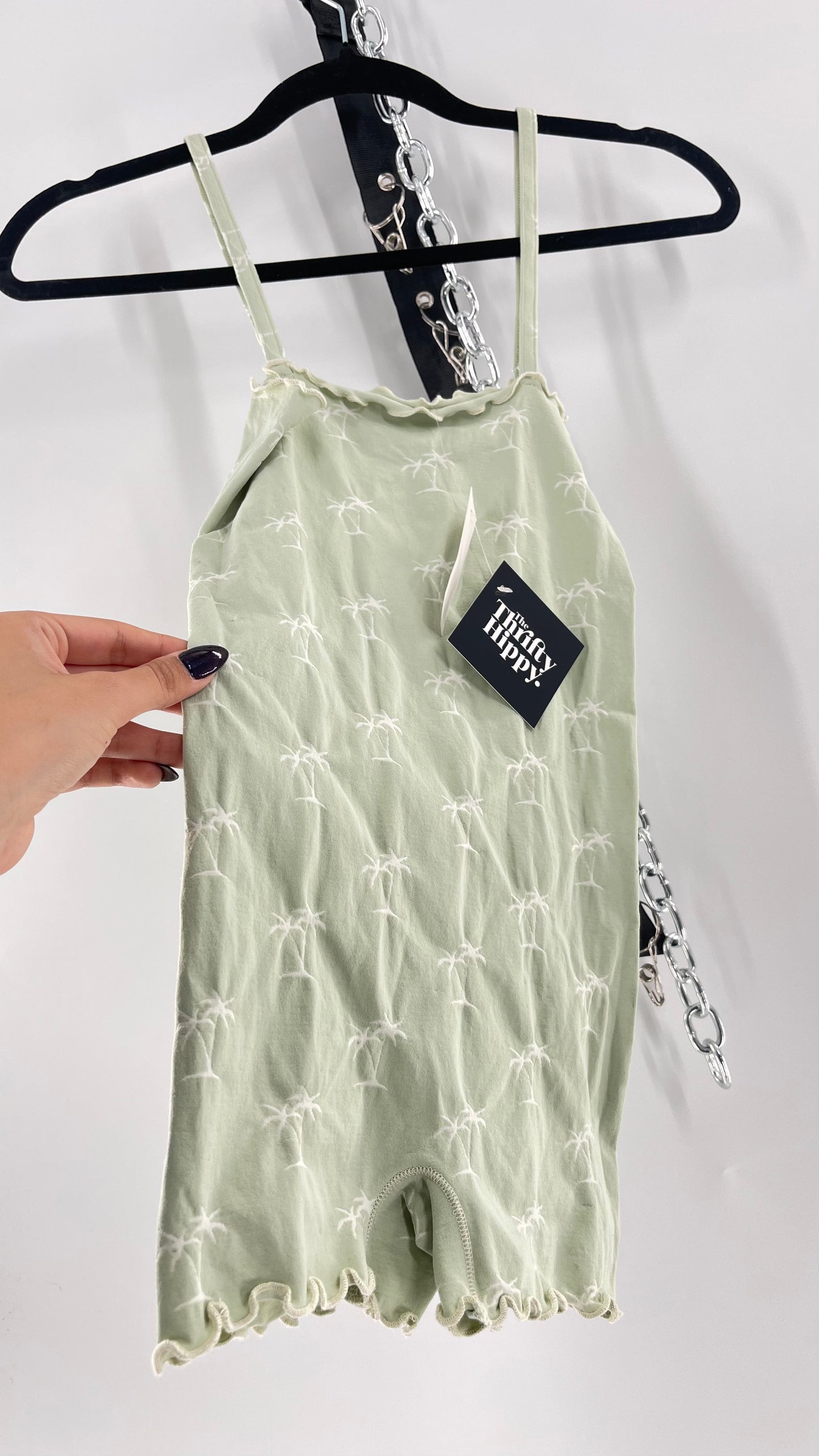 Free People Sage Palm Playsuit (XS)