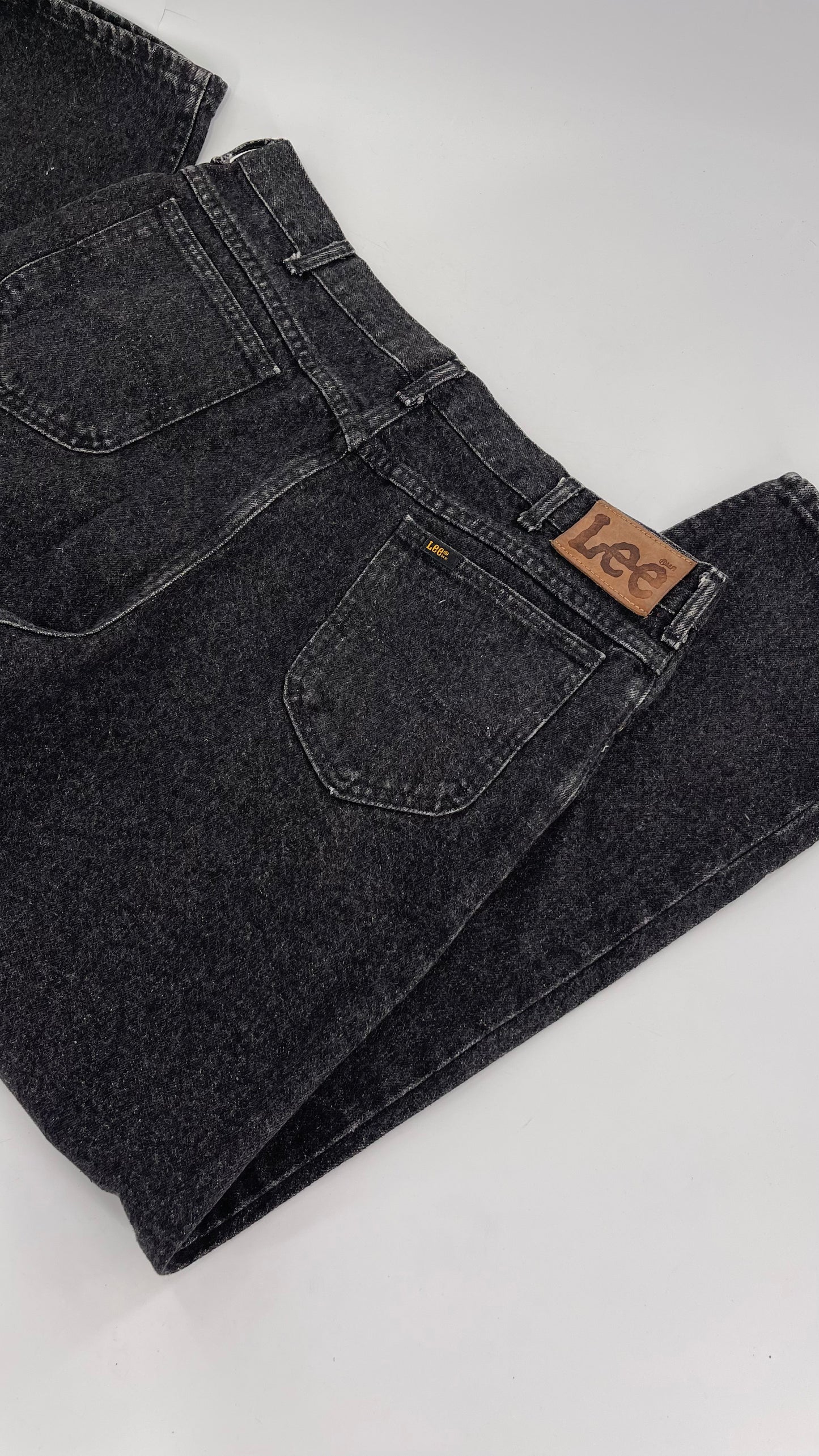 Vintage Lee Black Acid Washed Denim (38x32)