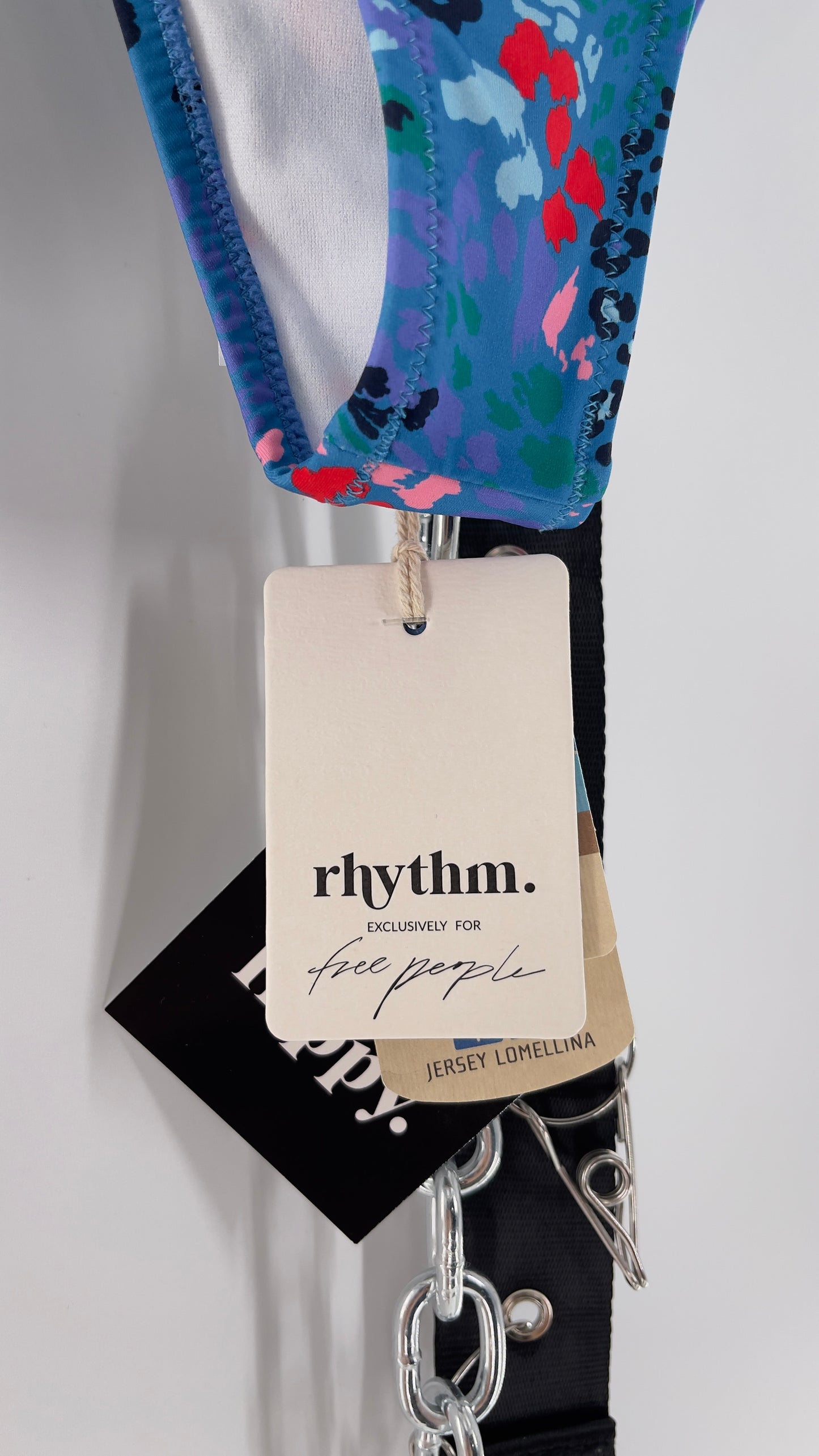 RHYTHM. Blue Mombasa Xanadu 82% Recycled Bikini Bottom (S)