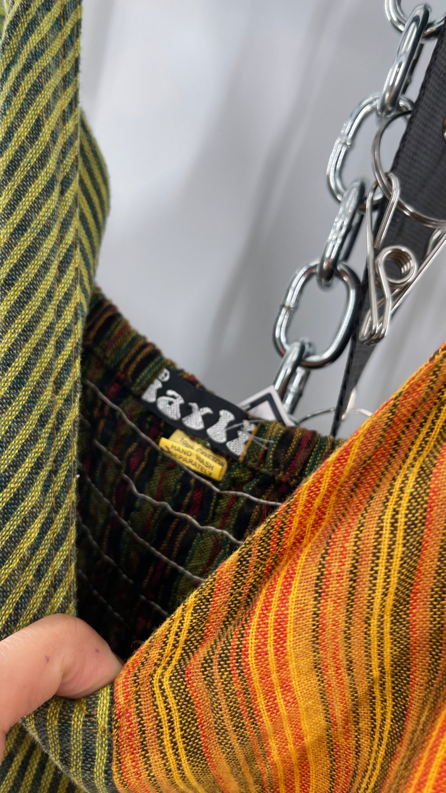 90s Jayli Hippy Rasta Patchwork Mini (XL)