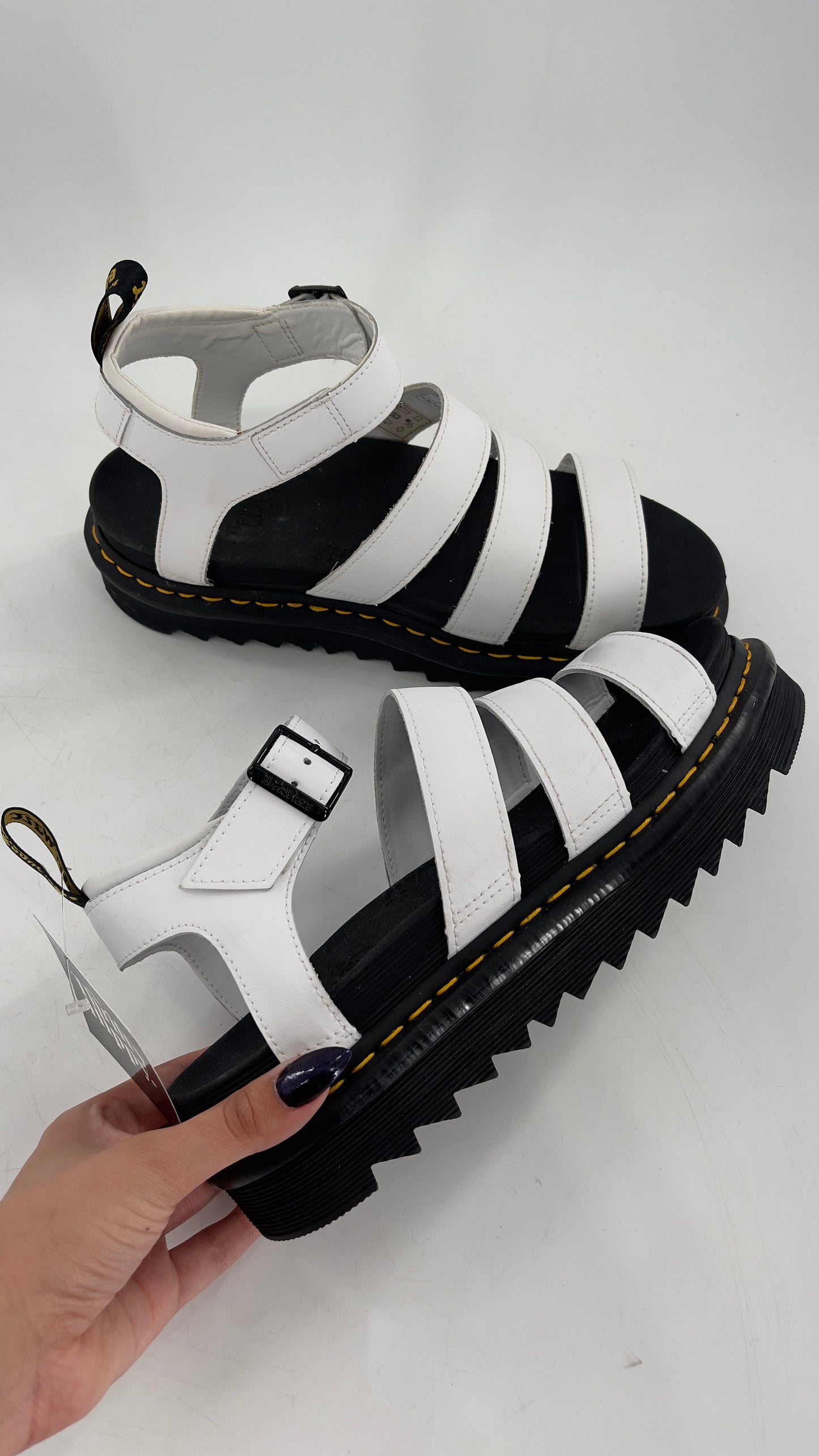 Dr. Martens White Platform Gladiators (10)