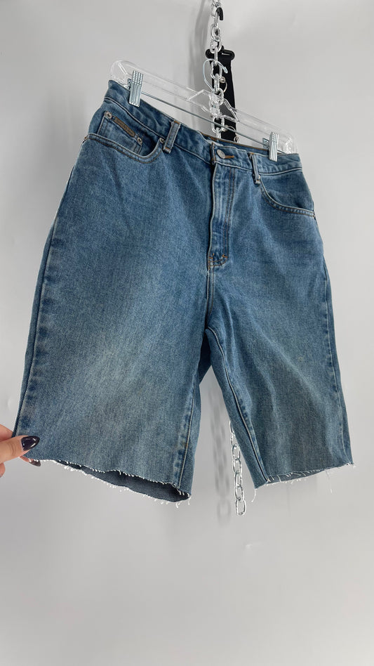 Vintage Calvin Klein Medium Wash Denim Bermudas (32/10)