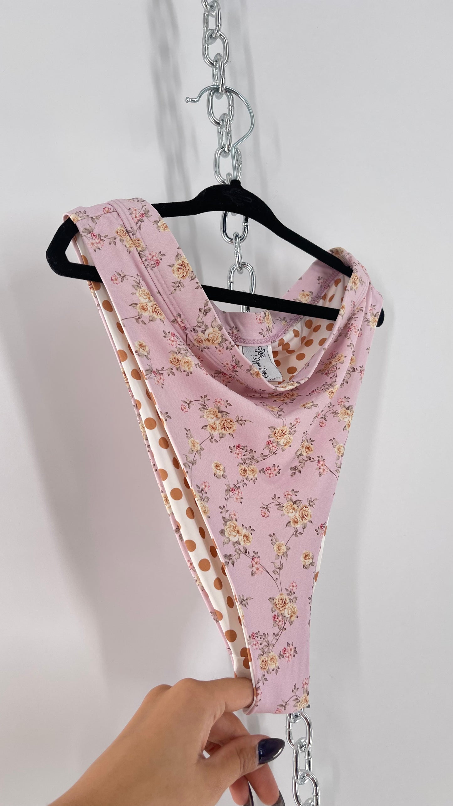 Dippin Daisy’s Blush Dainty Florals Triangle 2Piece Swimsuit (S)