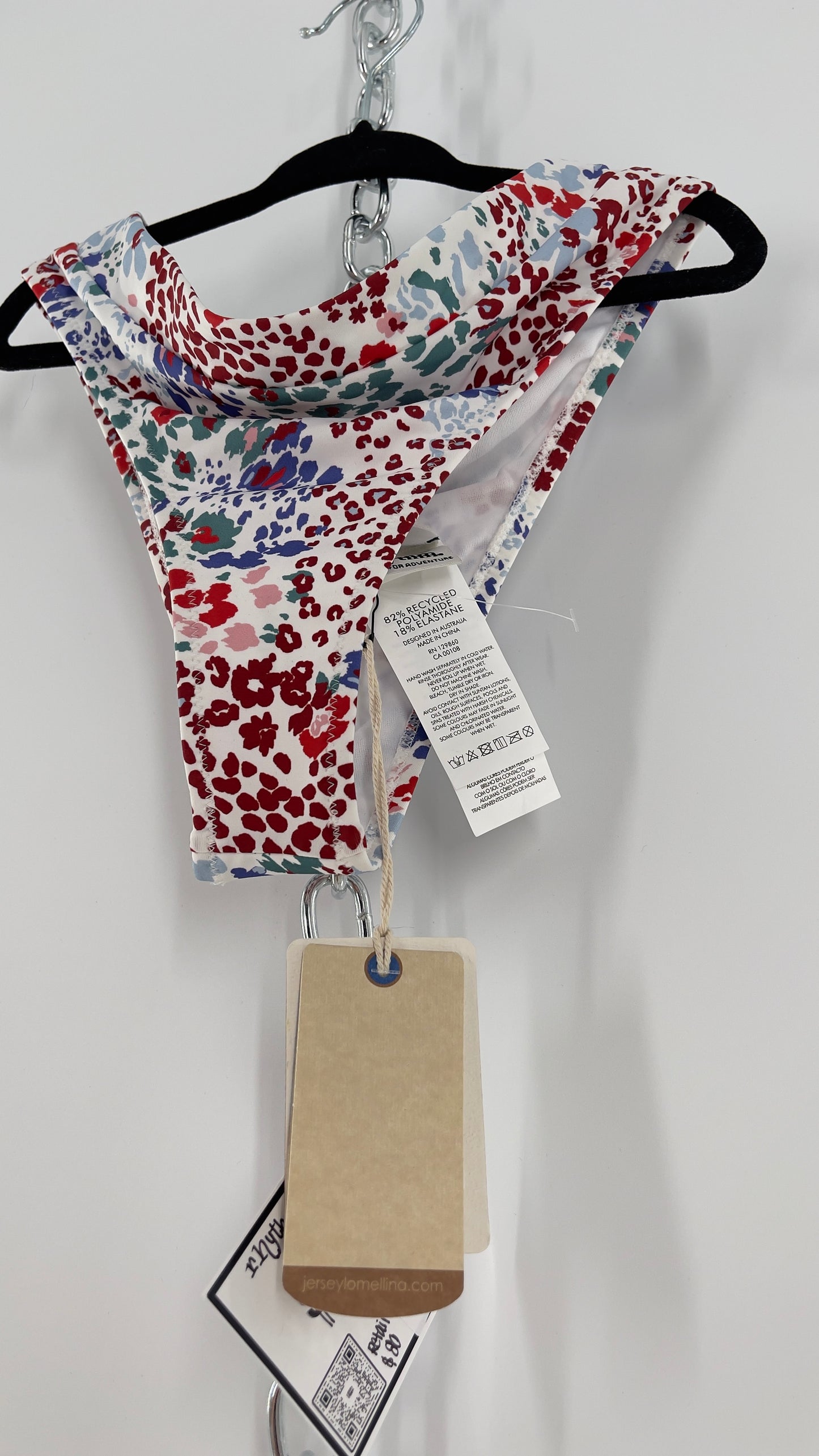 RHYTHM. White Mombasa Xanadu 82% Recycled Bikini Bottom (S)