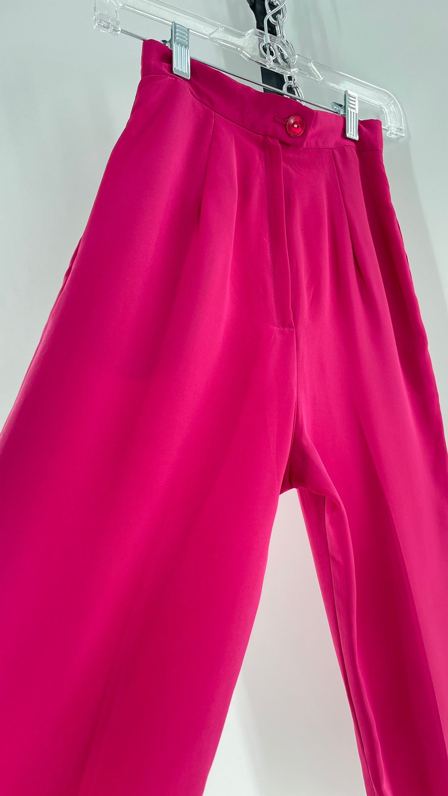 Vintage Fuchsia Silky Trouser (XS/0)