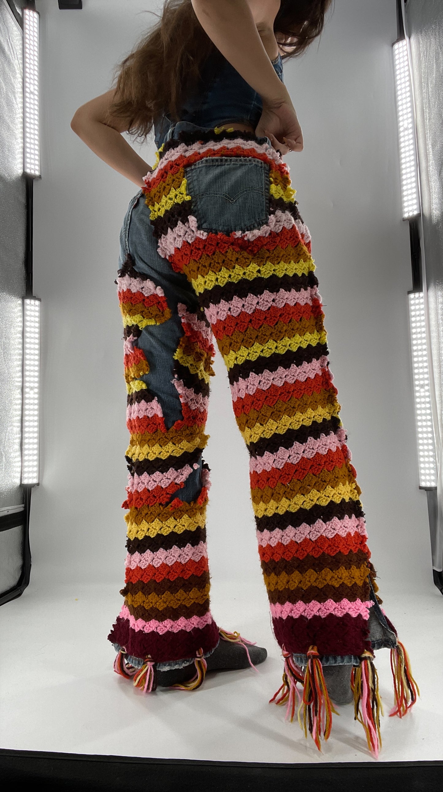 CUSTOM Handmade Raggedy Ann Crochet Levi’s