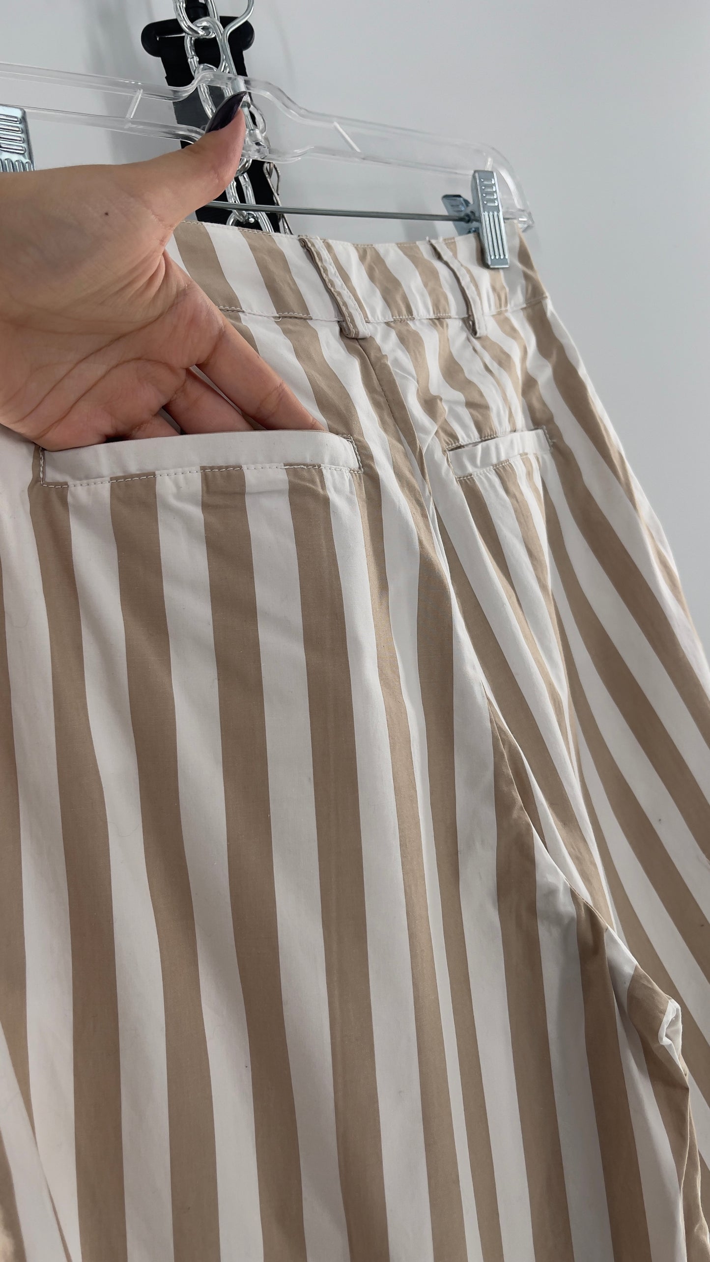 Urban Outfitters Tan/White Striped Trouser (0)