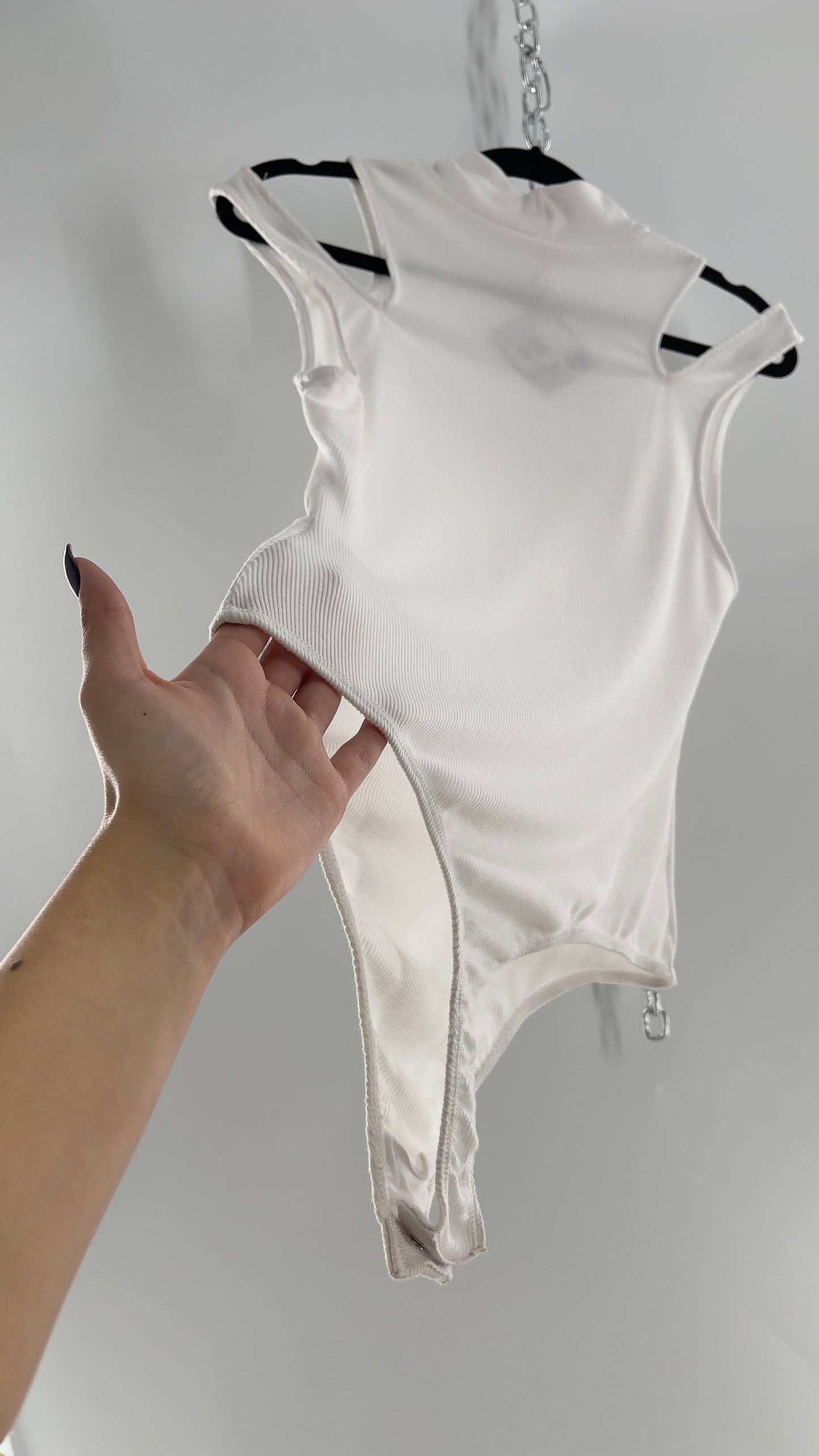 Intimately Free People White Knit Bodysuit (Large)