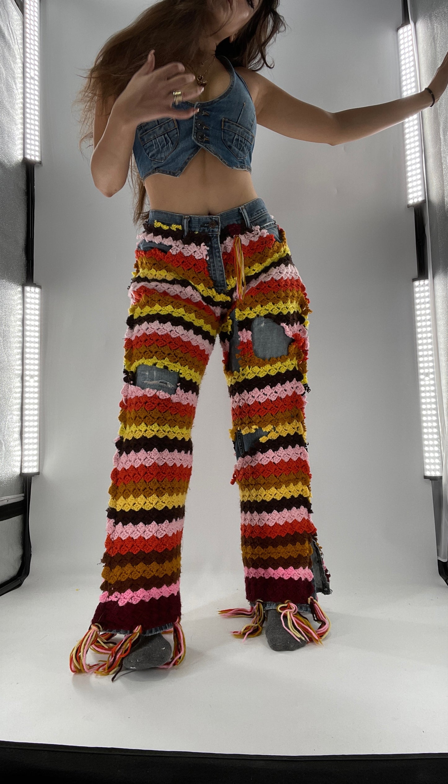 CUSTOM Handmade Raggedy Ann Crochet Levi’s