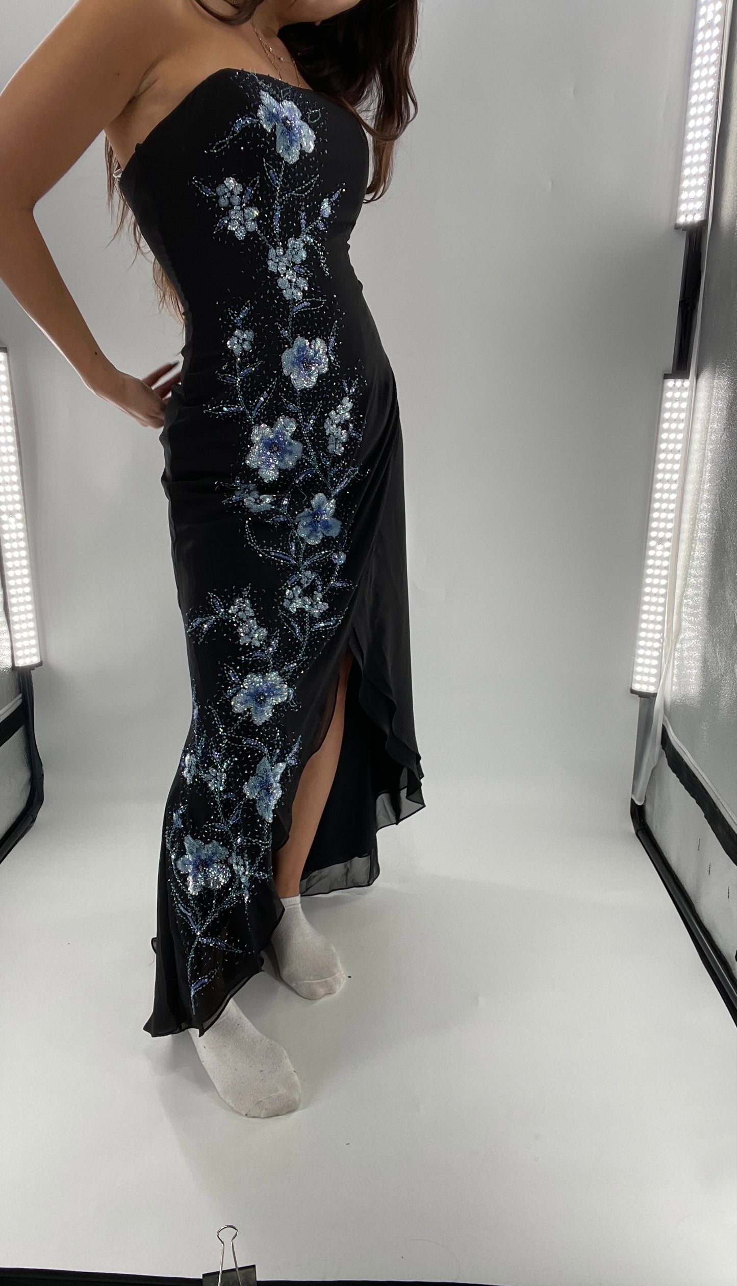 Vintage 1990s Marina Brester Beaded, Embroidered Floor Length (2)