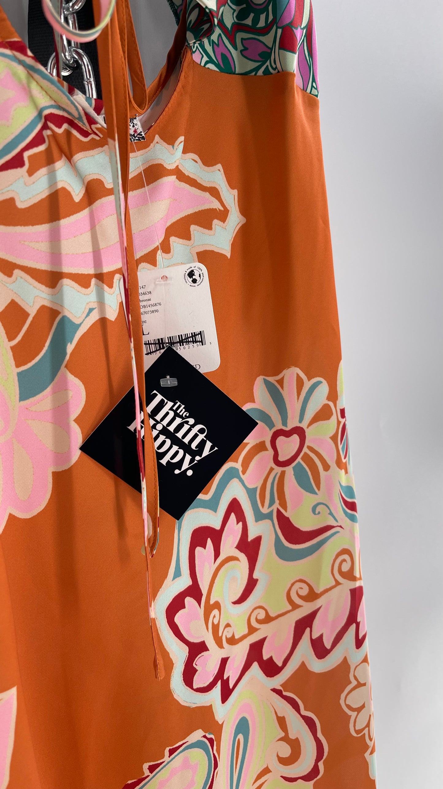Intimately Free People Funky Patterned Slip Mini Dress (Large)