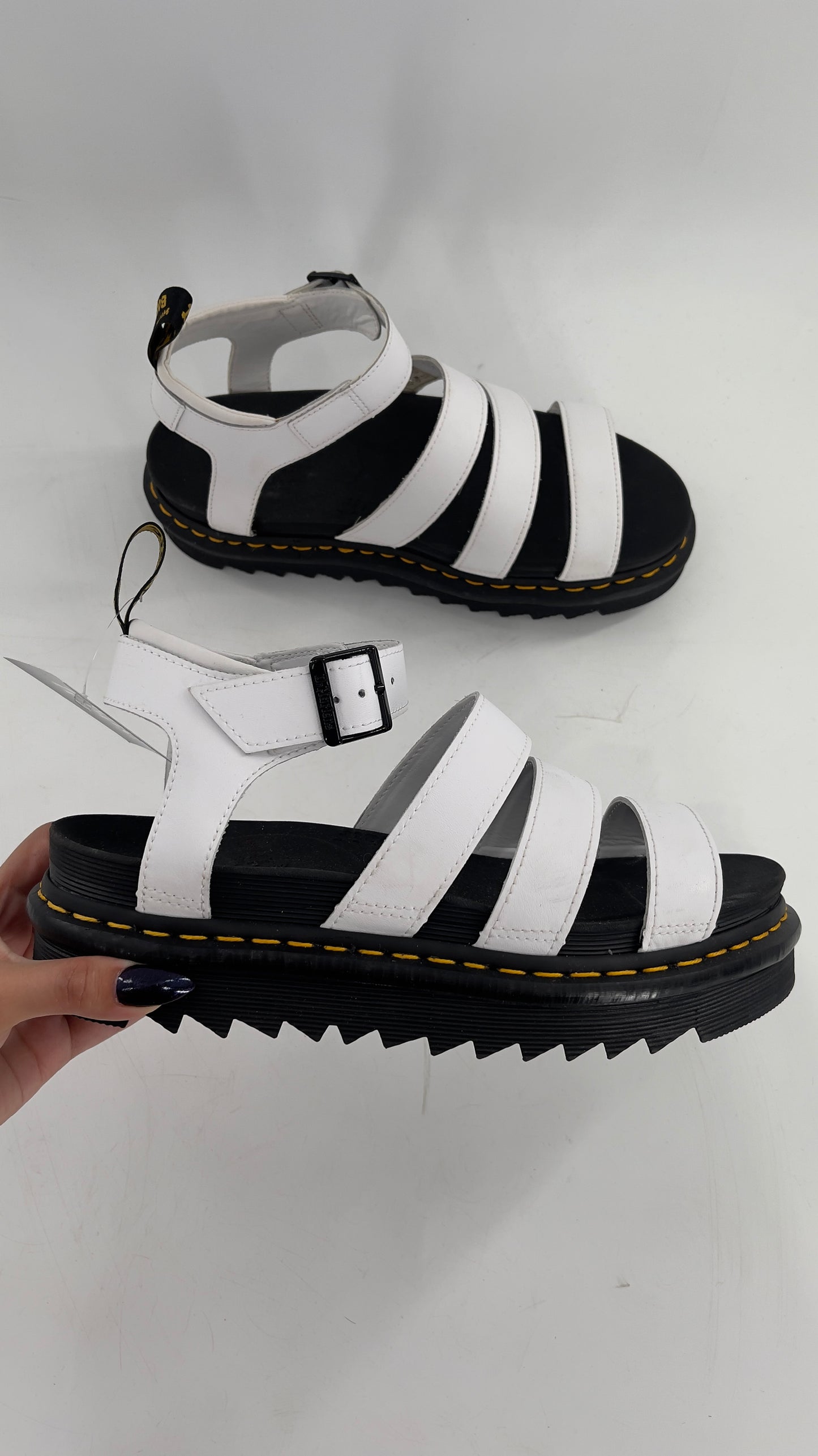 Dr. Martens White Platform Gladiators (10)