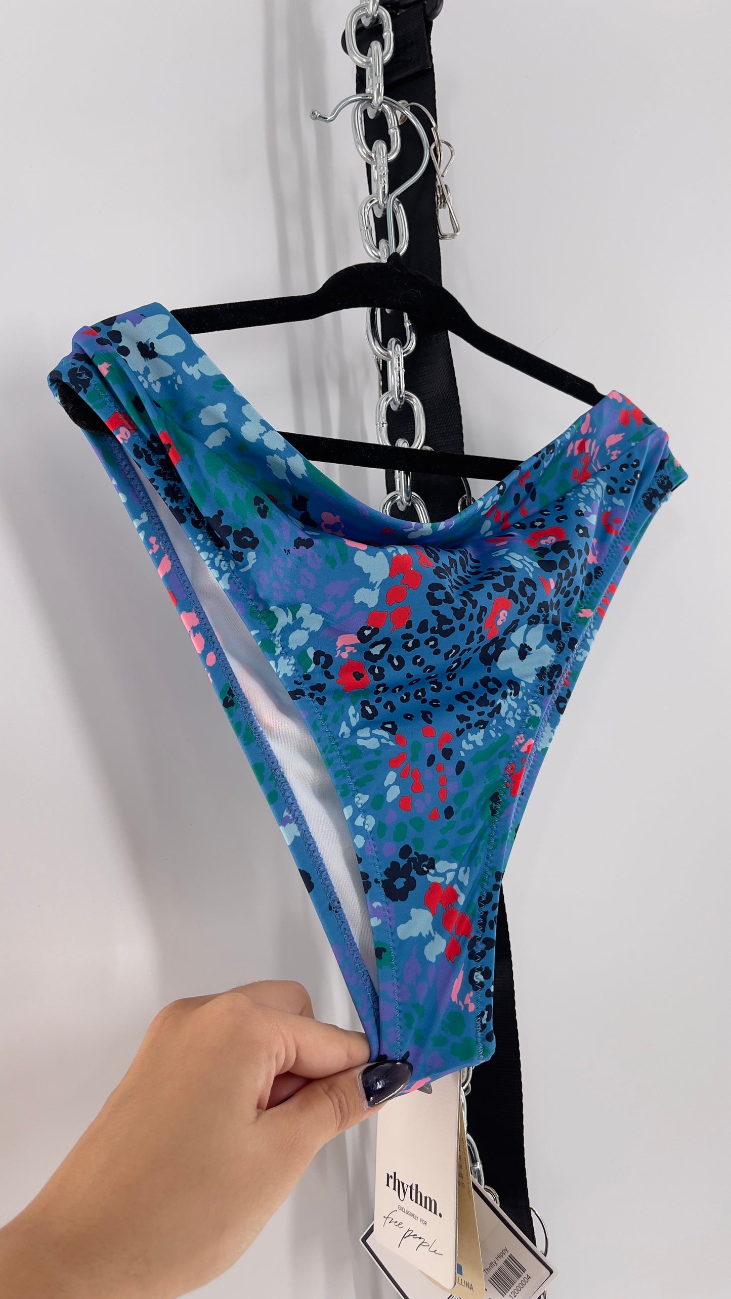 RHYTHM. Blue Mombasa Xanadu 82% Recycled Bikini Bottom (S)
