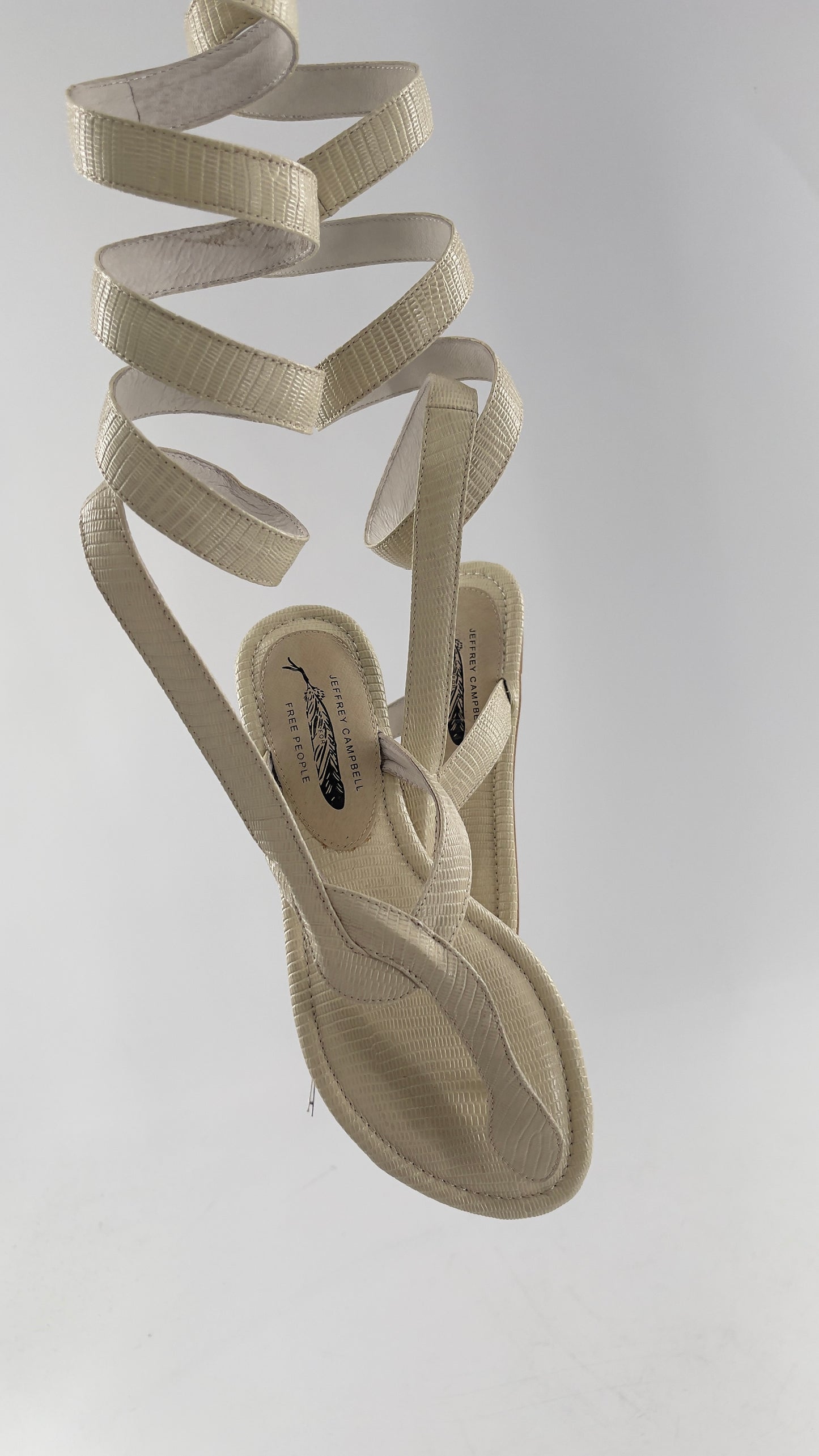 Free People X Jeffrey Campbell Slinky Mid Calf Wrap Around Sandal (6)