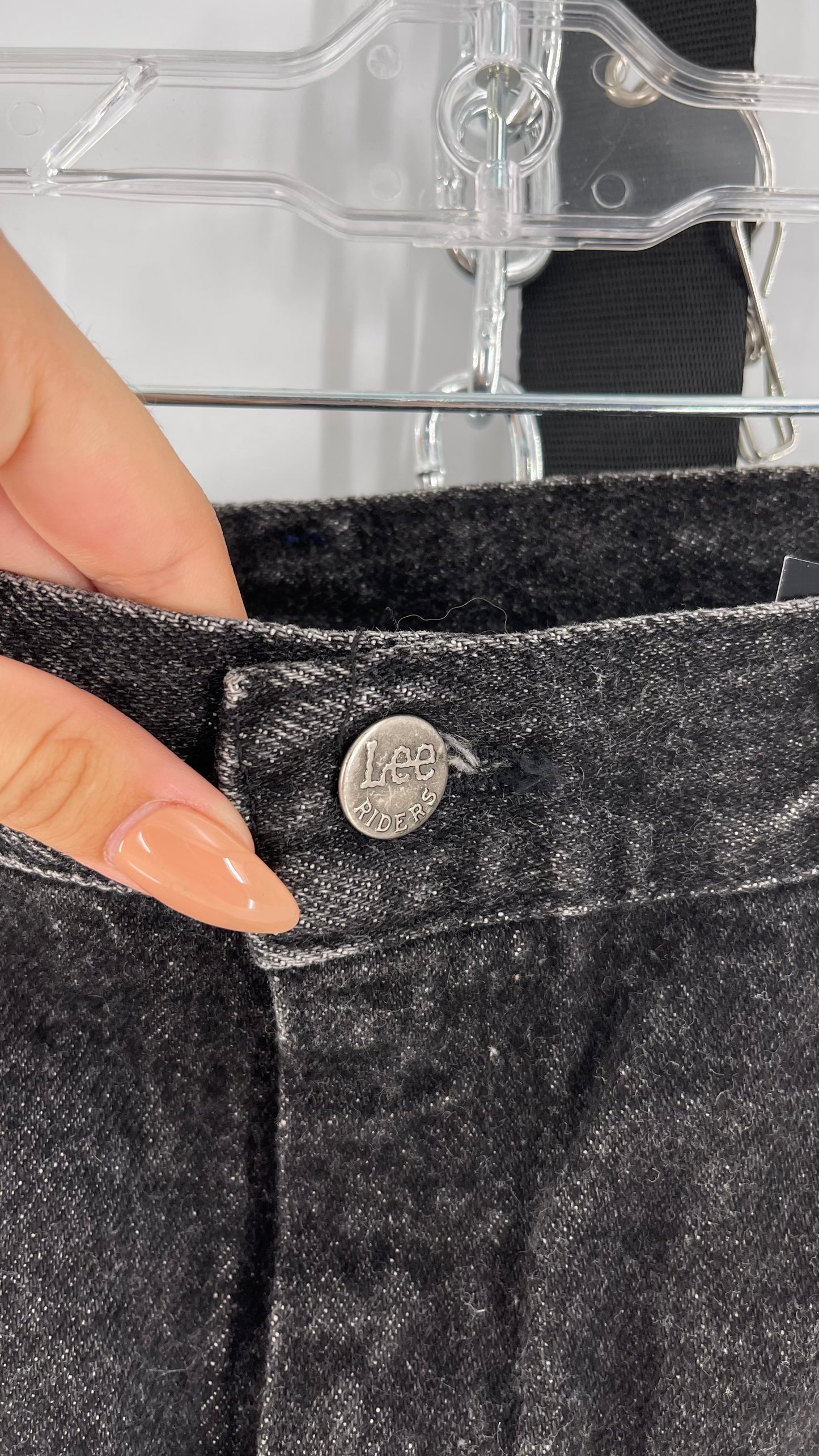 Vintage Lee Black Acid Washed Denim (38x32)