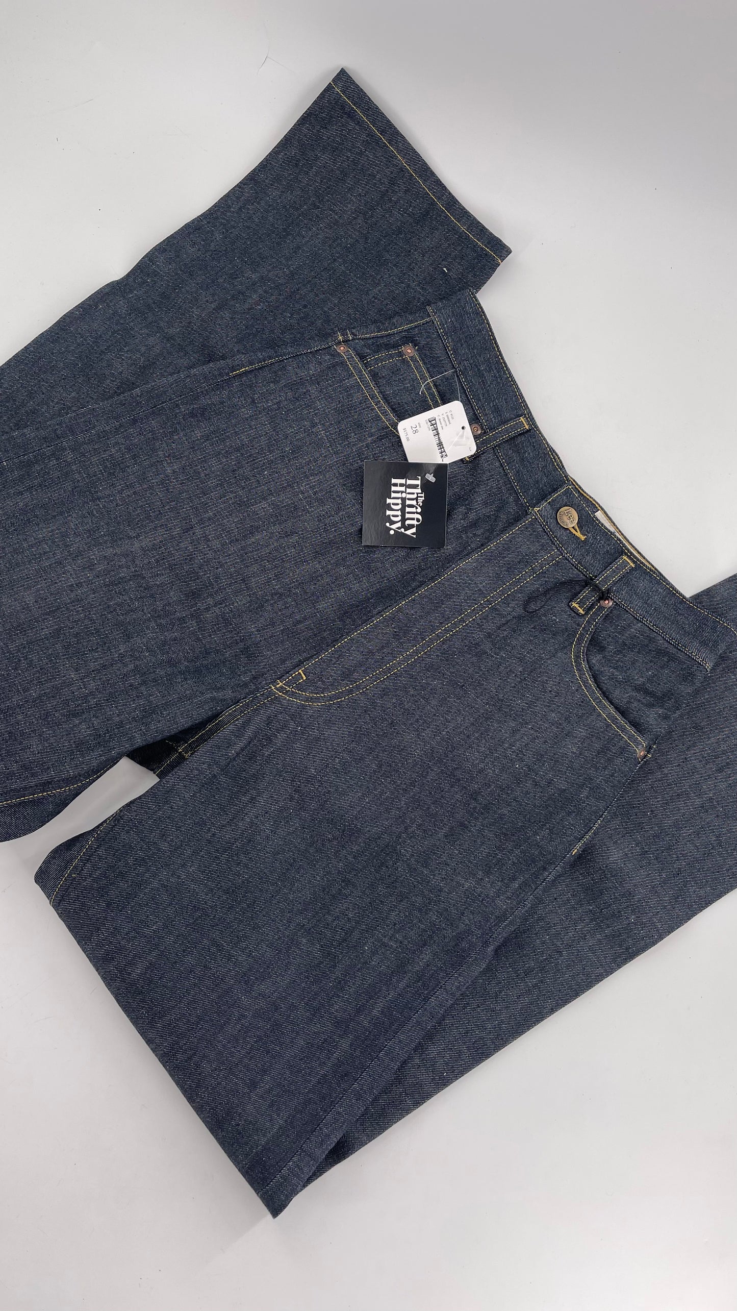 Deadstock Vintage Free People Lady Lee Riders Dark Wash Jeans (Size 28)