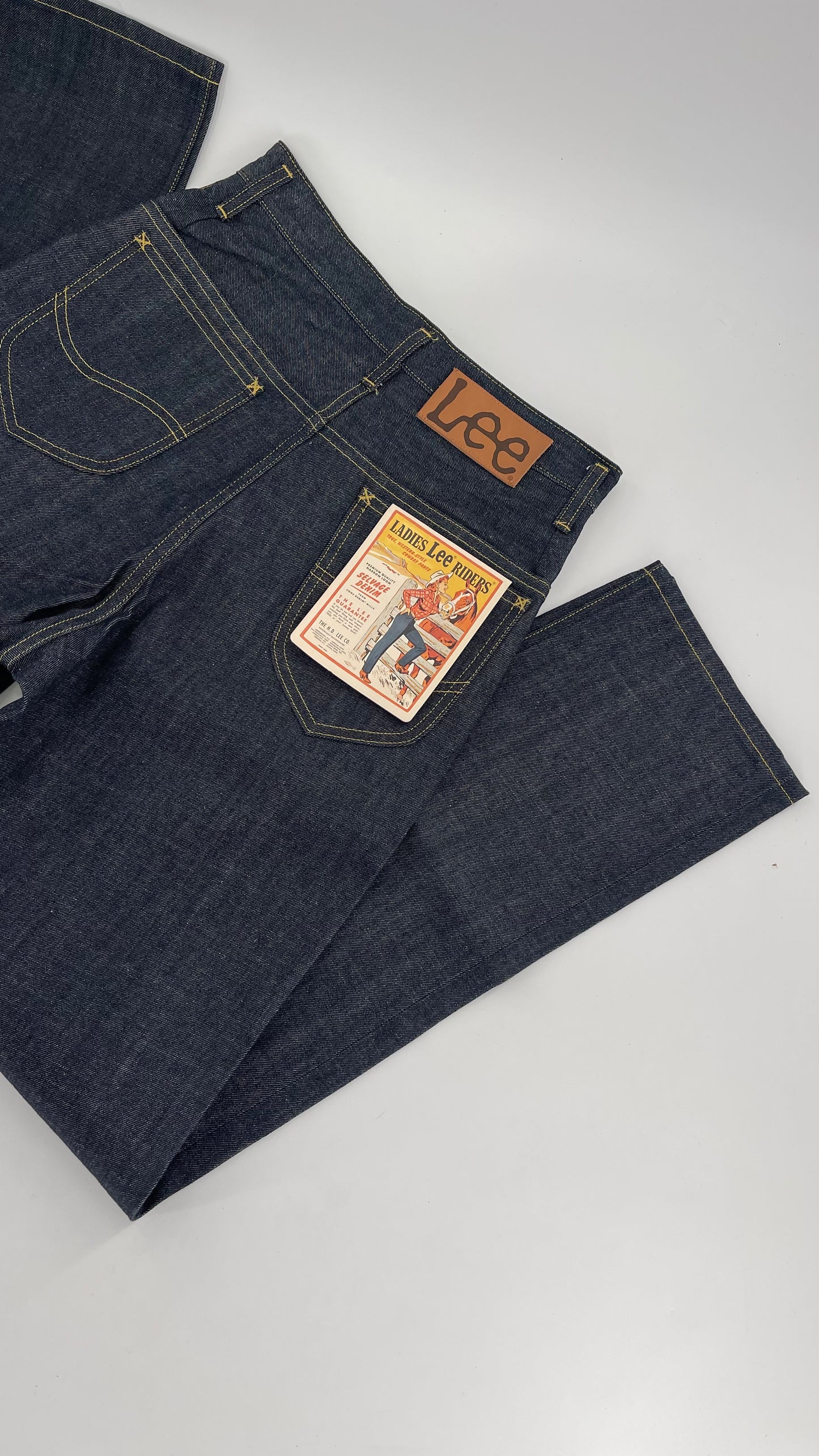 Deadstock Vintage Free People Lady Lee Riders Dark Wash Jeans (Size 28)