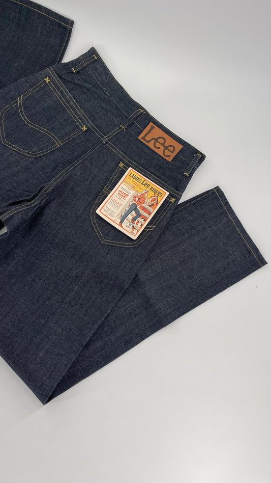 Deadstock Vintage Free People Lady Lee Riders Dark Wash Jeans (Size 28)