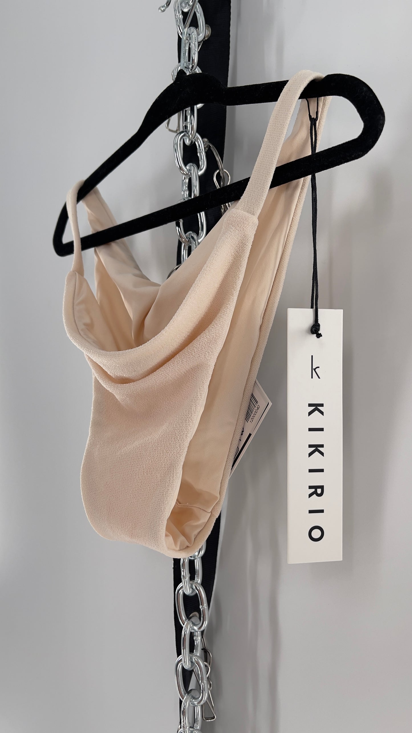 KIKIRIO Blush Pink 90s Cut Bikini Bottom (Small)