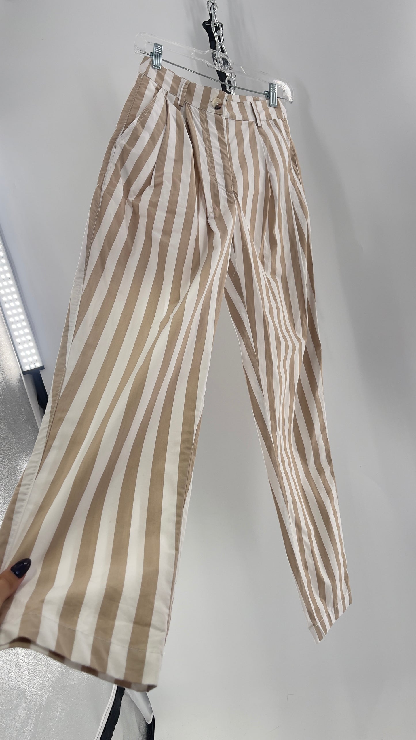 Urban Outfitters Tan/White Striped Trouser (0)