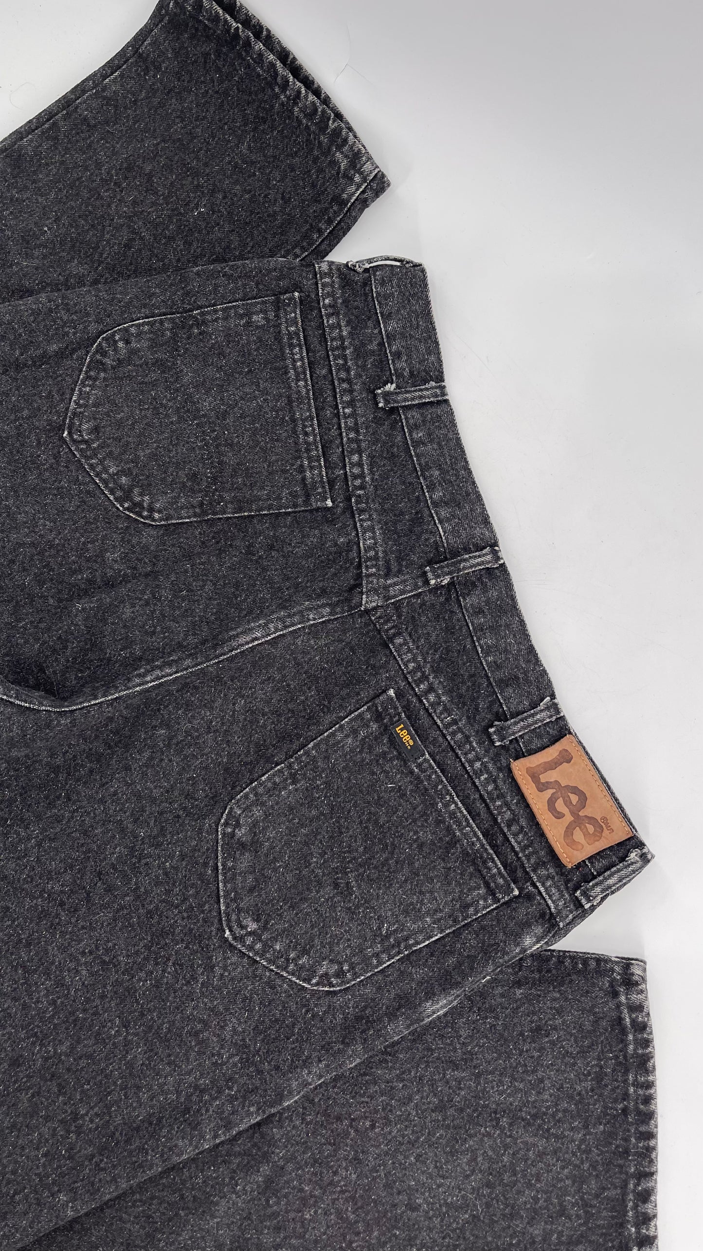 Vintage Lee Black Acid Washed Denim (38x32)