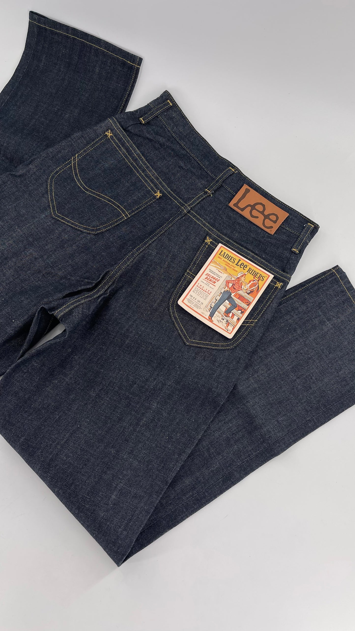 Deadstock Vintage Free People Lady Lee Riders Dark Wash Jeans (Size 28)