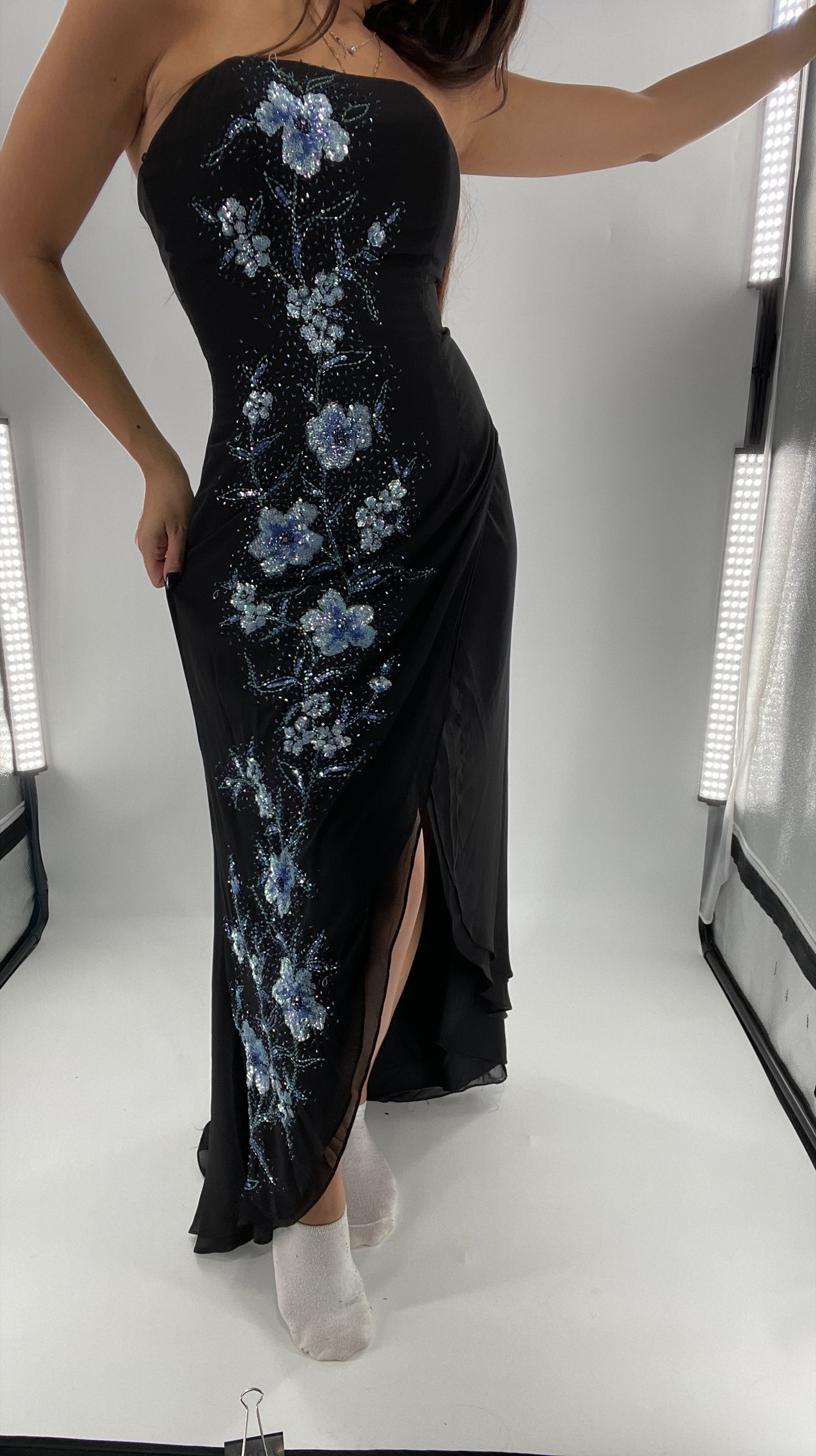 Vintage 1990s Marina Brester Beaded, Embroidered Floor Length (2)