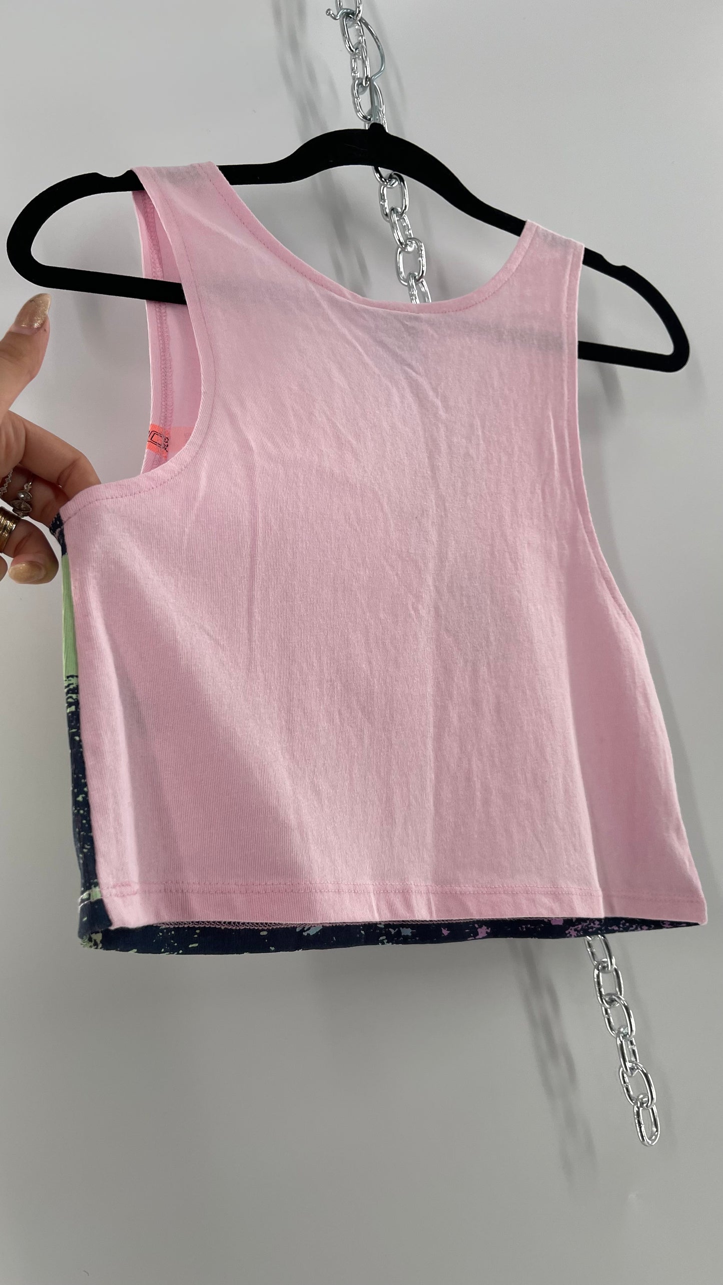 Urban Outfitters 80s OP Surfer Graphic Cropped Tank (XS)