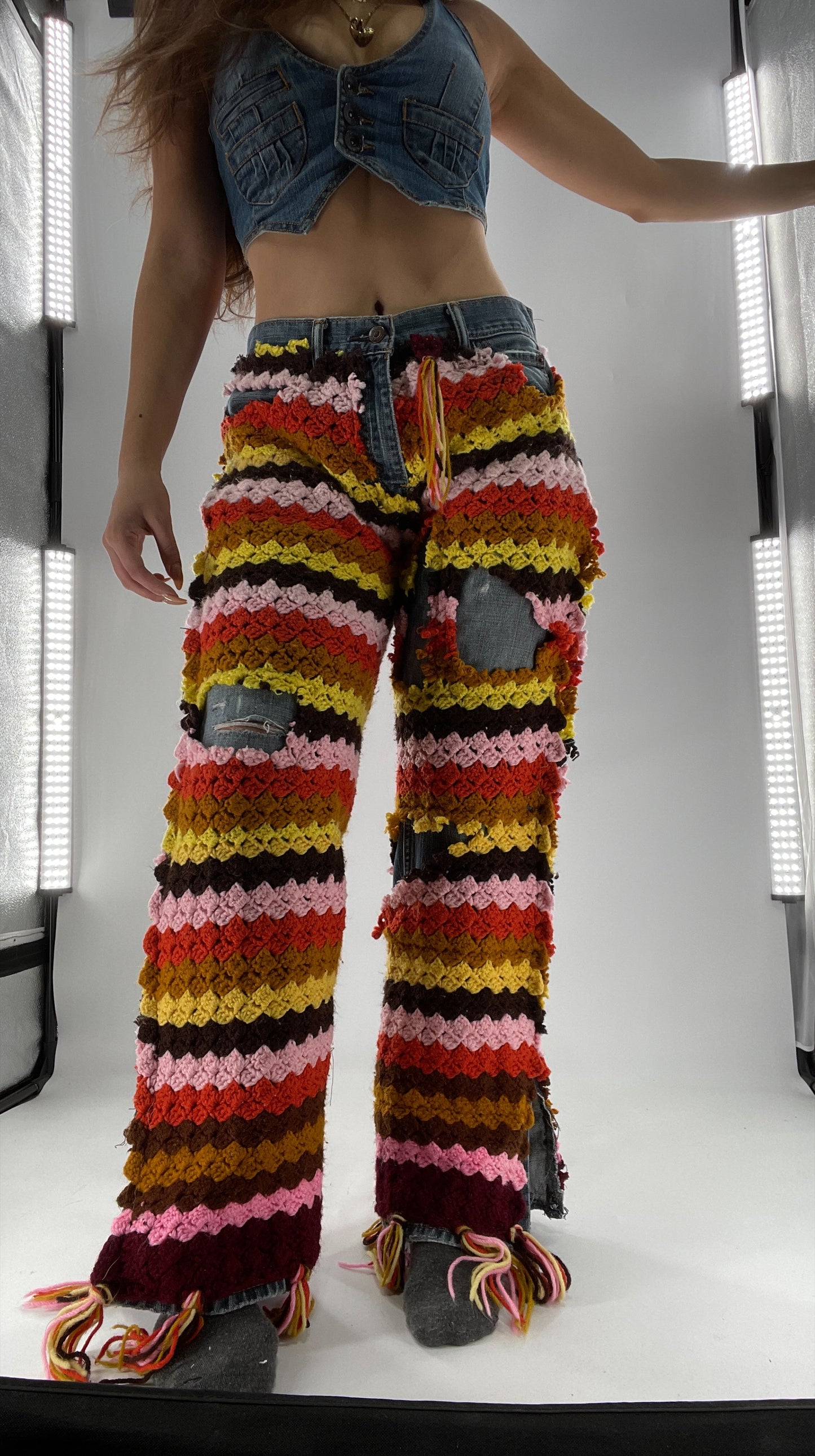 CUSTOM Handmade Raggedy Ann Crochet Levi’s