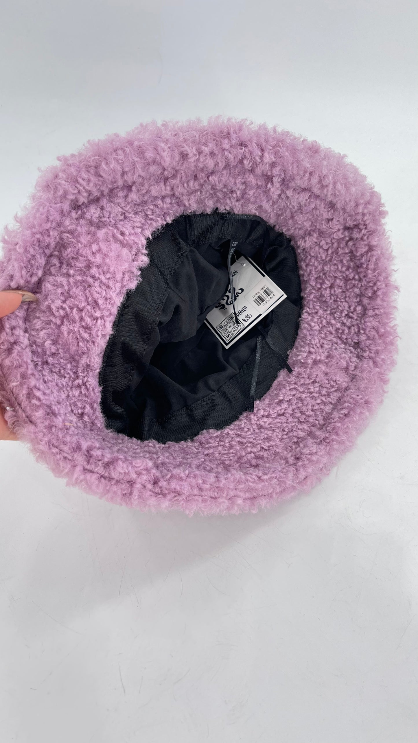 Urban Outfitters Lilac Fuzzy Bucket Hat