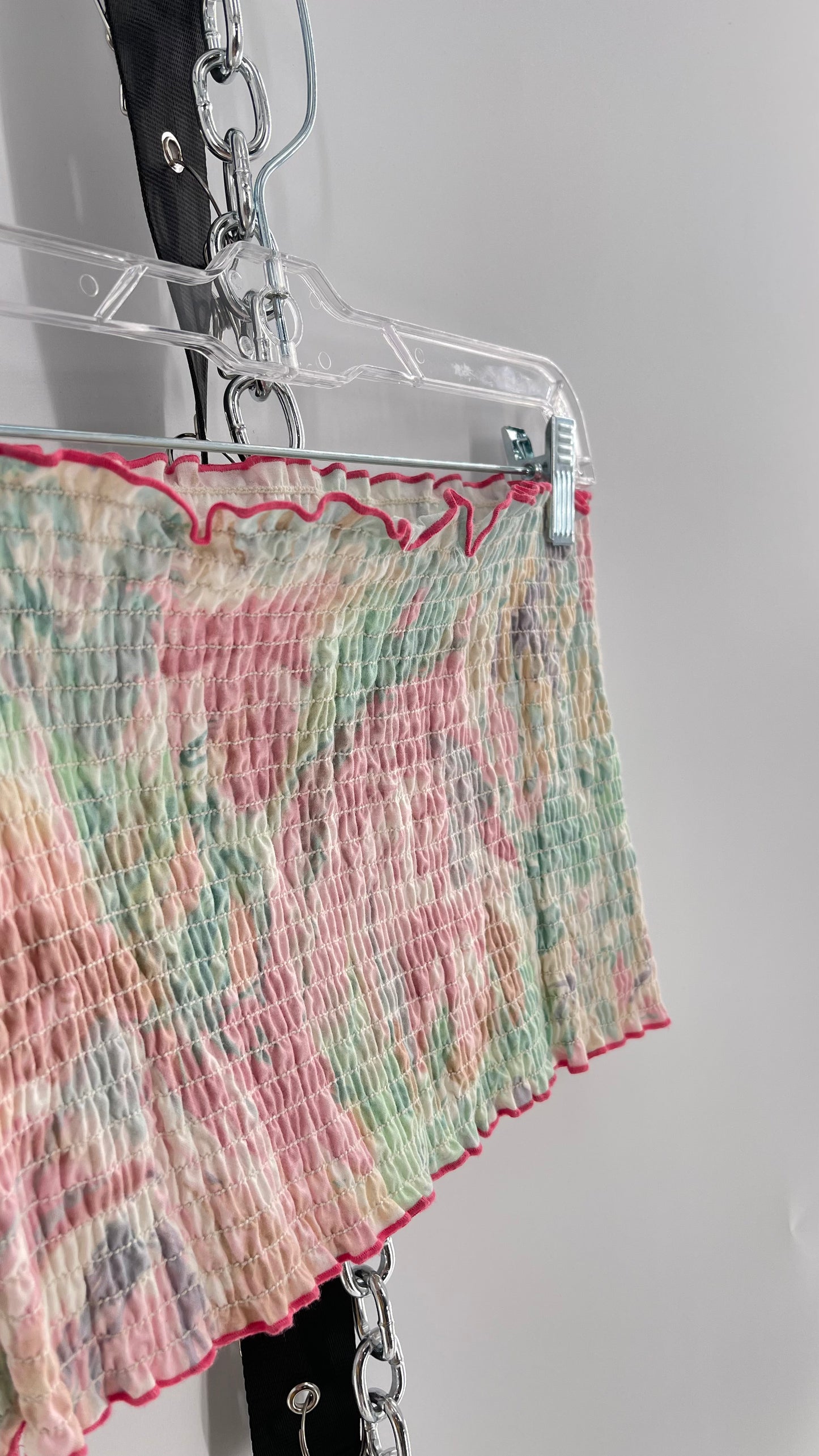 Urban Outfitters 80s Smocked Tube Top (Small)