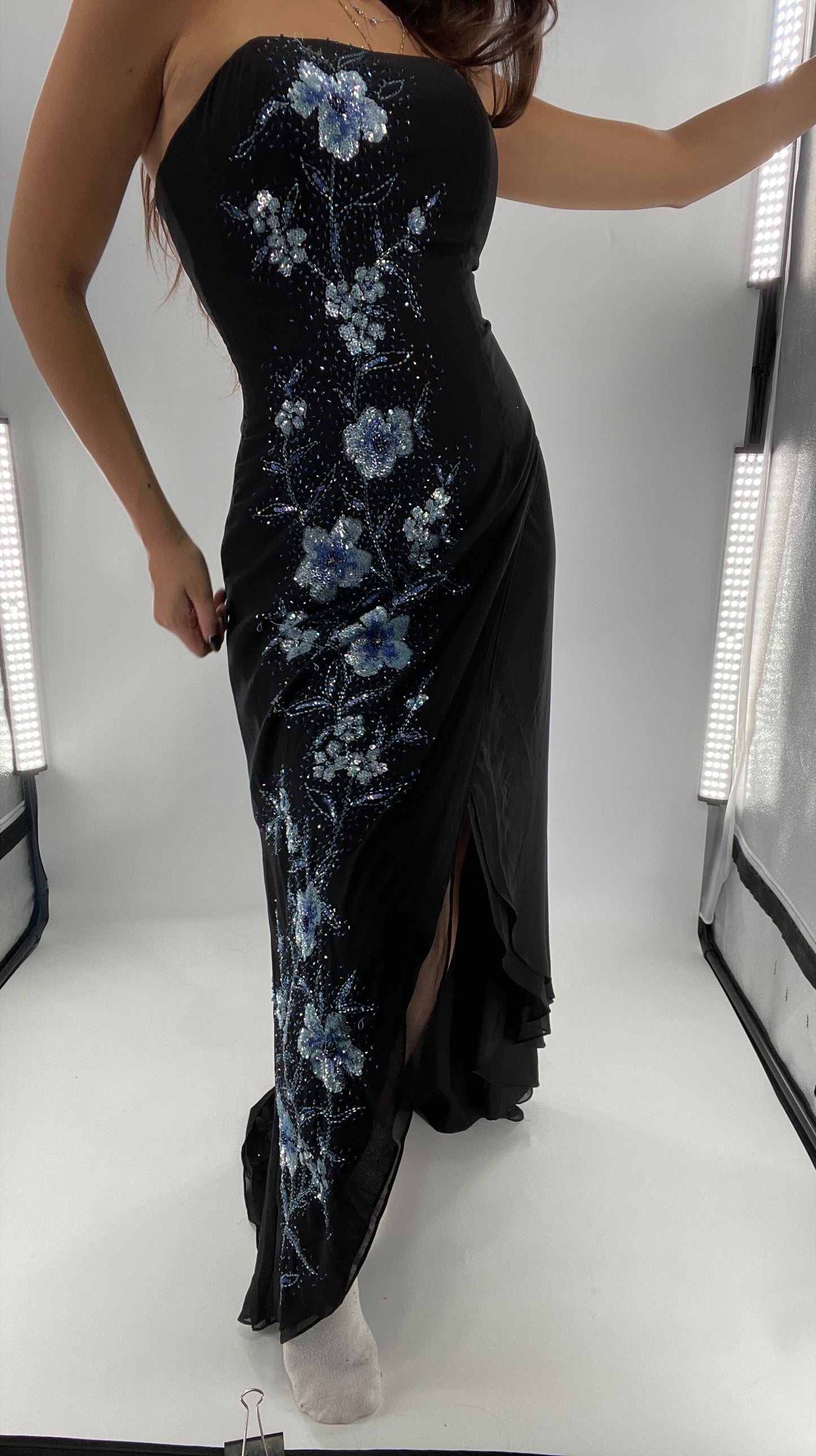 Vintage 1990s Marina Brester Beaded, Embroidered Floor Length (2)
