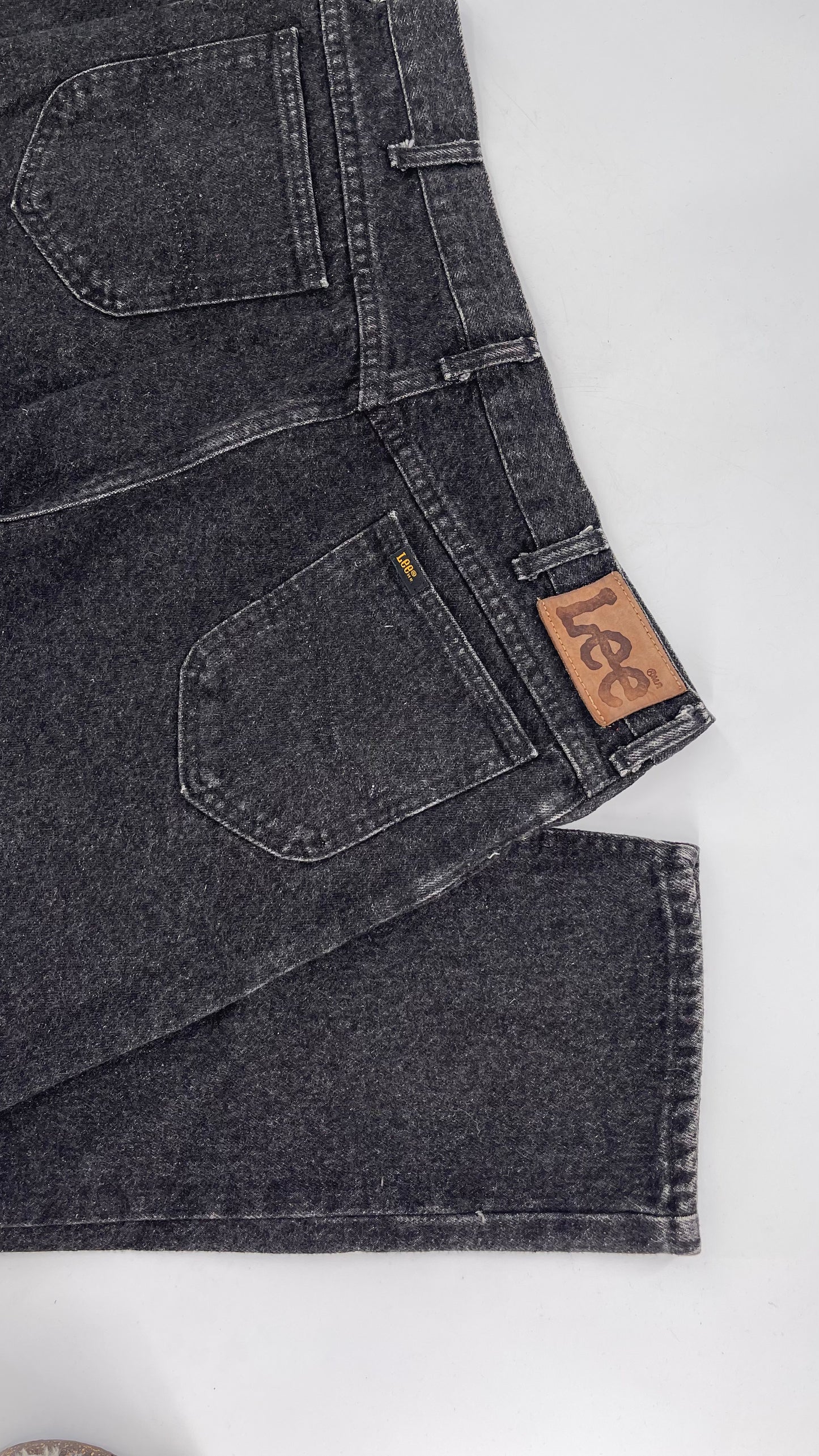 Vintage Lee Black Acid Washed Denim (38x32)