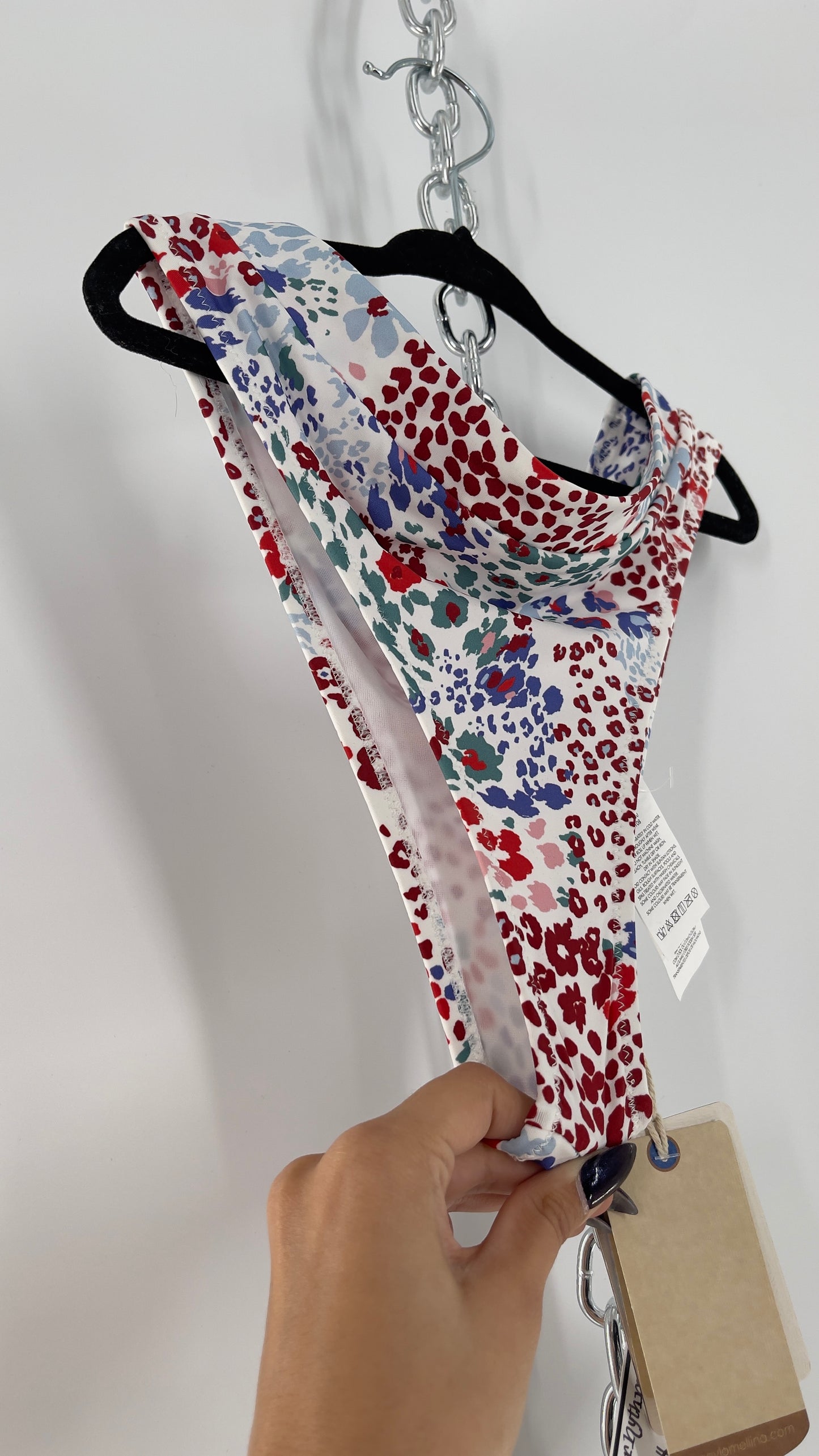 RHYTHM. White Mombasa Xanadu 82% Recycled Bikini Bottom (S)
